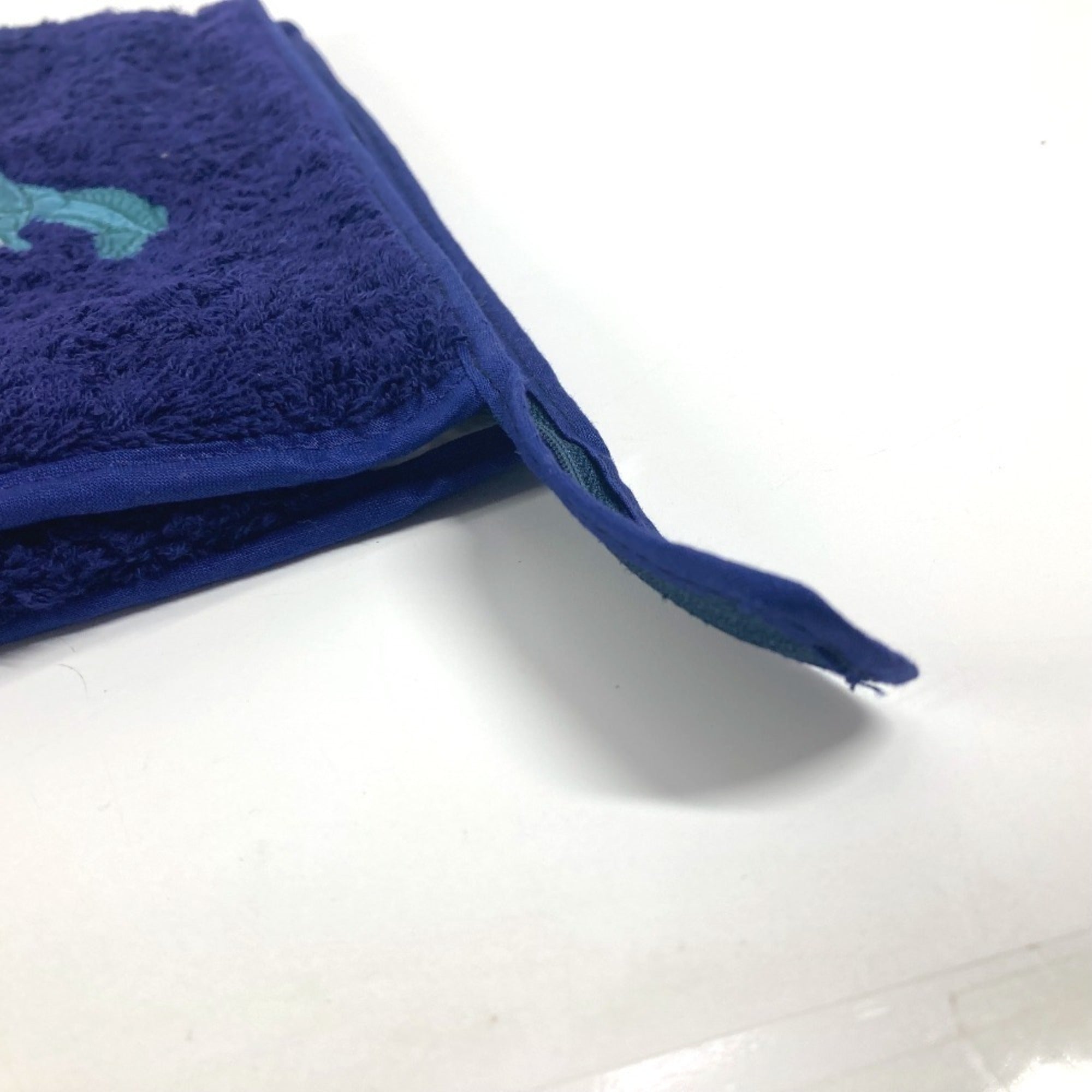 Hermes Navy Pile Fabric Clutch Bag Pouch (Pre-Owned)