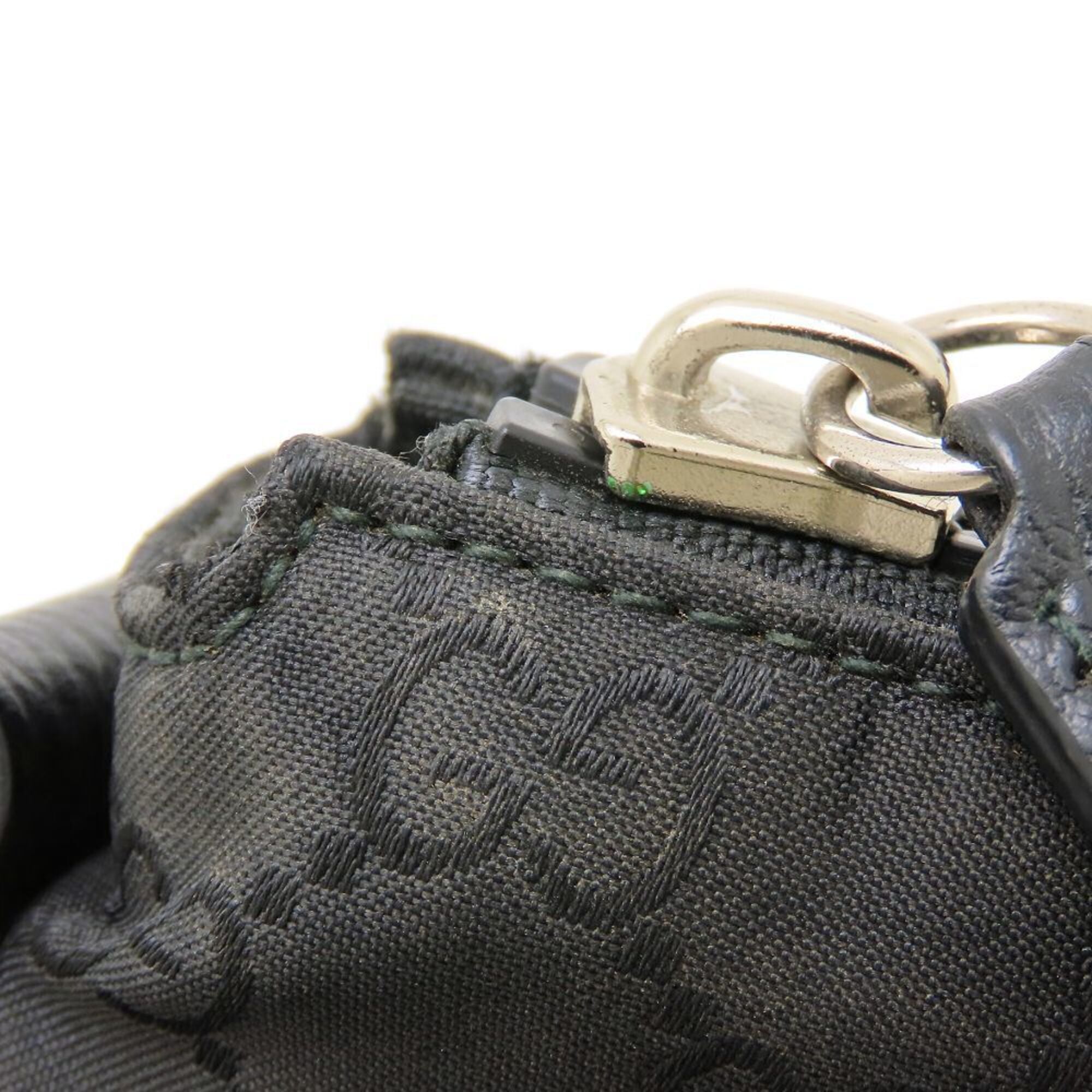 Gucci Black Nylon Leather Shoulder Bag (Pre-Owned)