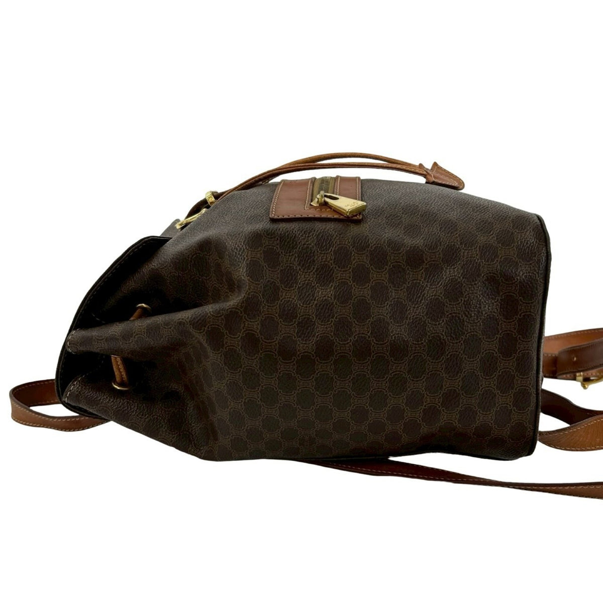 Celine Brown Pvc Leather Backpack (Pre-Owned)