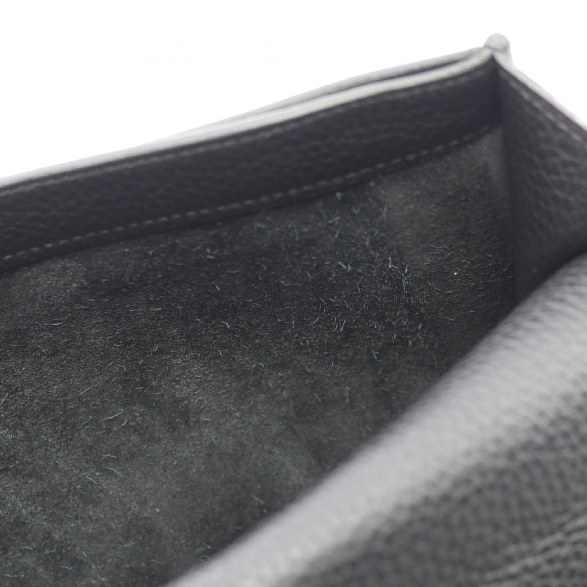 Hermes Black Taurillon Clemence Leather Handbag (Pre-Owned)
