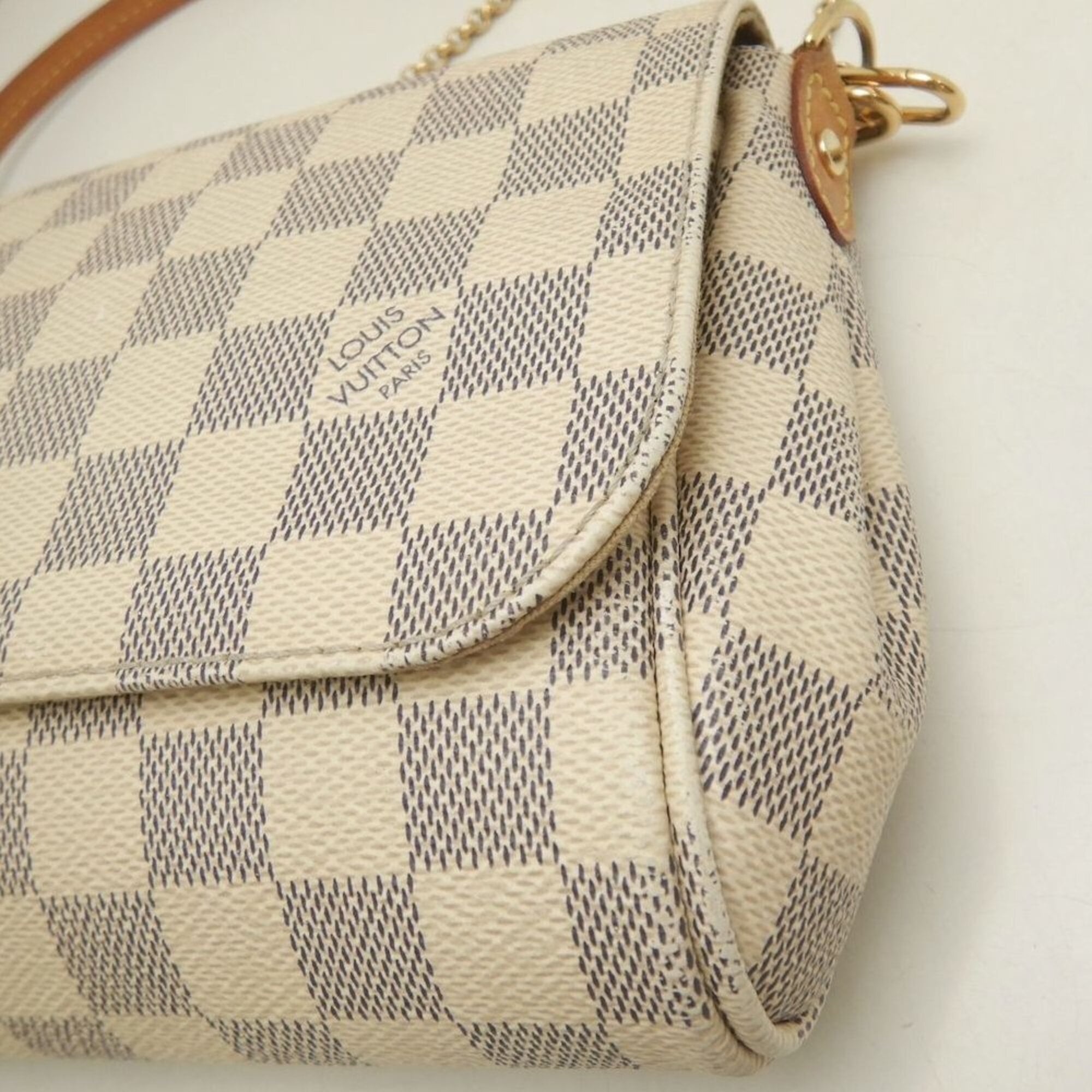 Louis Vuitton Damier Azur Azur Coated Canvas Shoulder Bag (Pre-Owned)