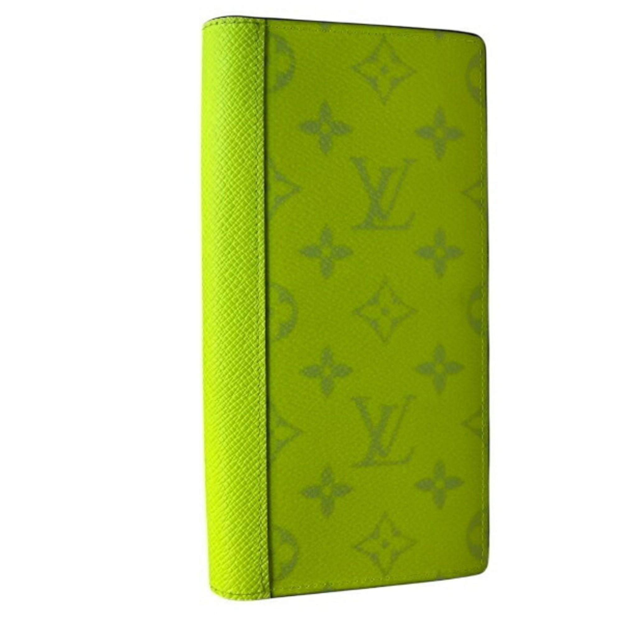 Louis Vuitton Yellow Leather Long Wallet (Bi-Fold) (Pre-Owned)