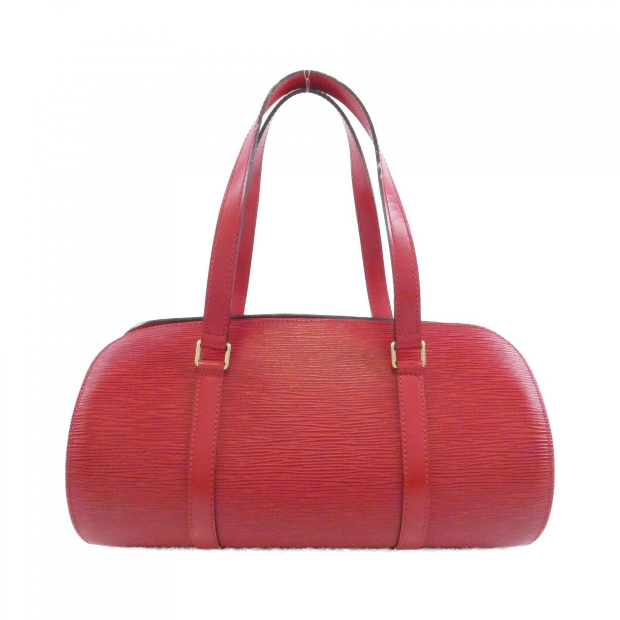 Louis Vuitton Red Color Leather Handbag (Pre-Owned)