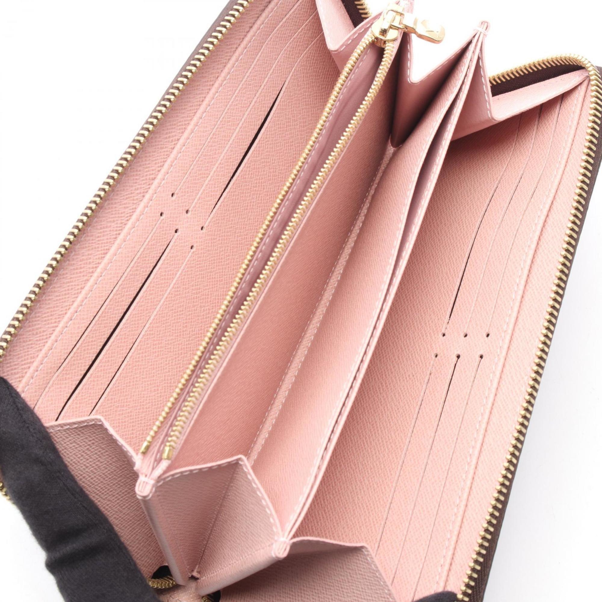 Louis Vuitton Brown Pink Rose Ballerine Monogram Leather Pvc Long Wallet (Bi-Fold) (Pre-Owned)