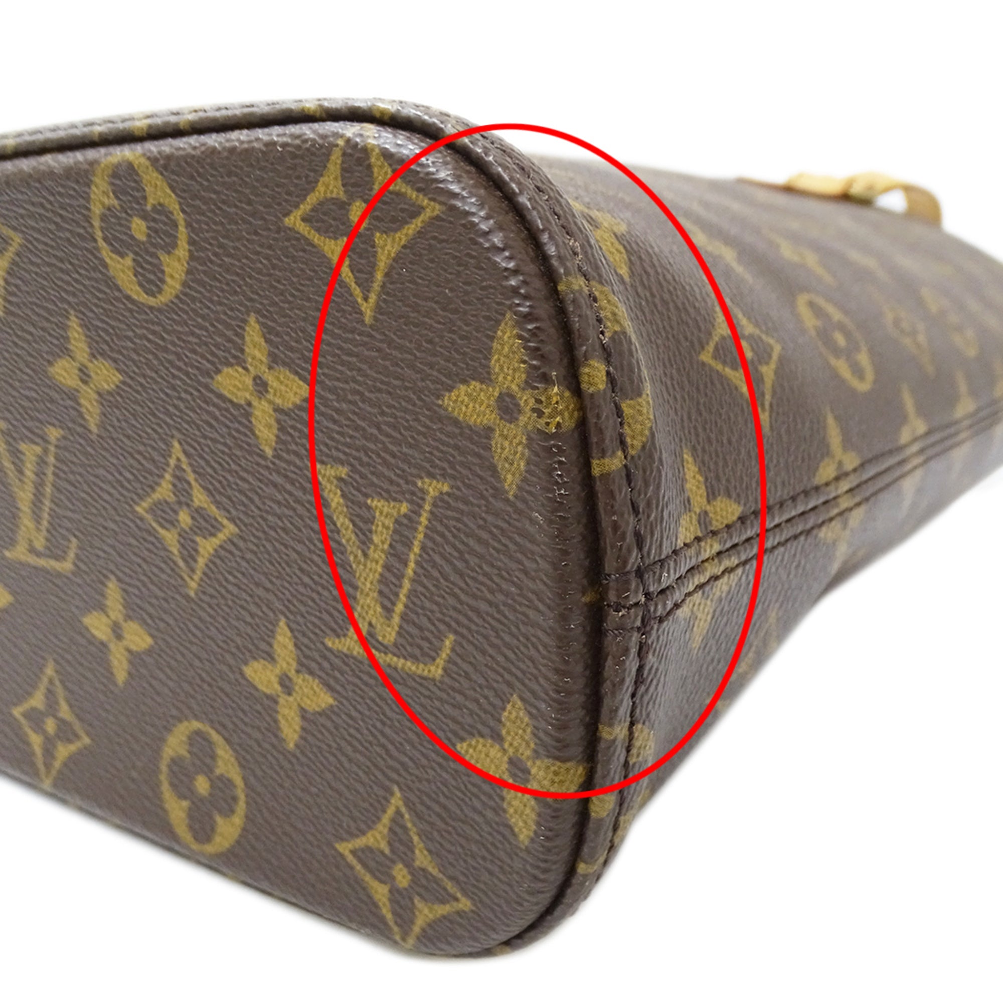 Louis Vuitton Brown Monogram Canvas Handbag Tote Bag (Pre-Owned)
