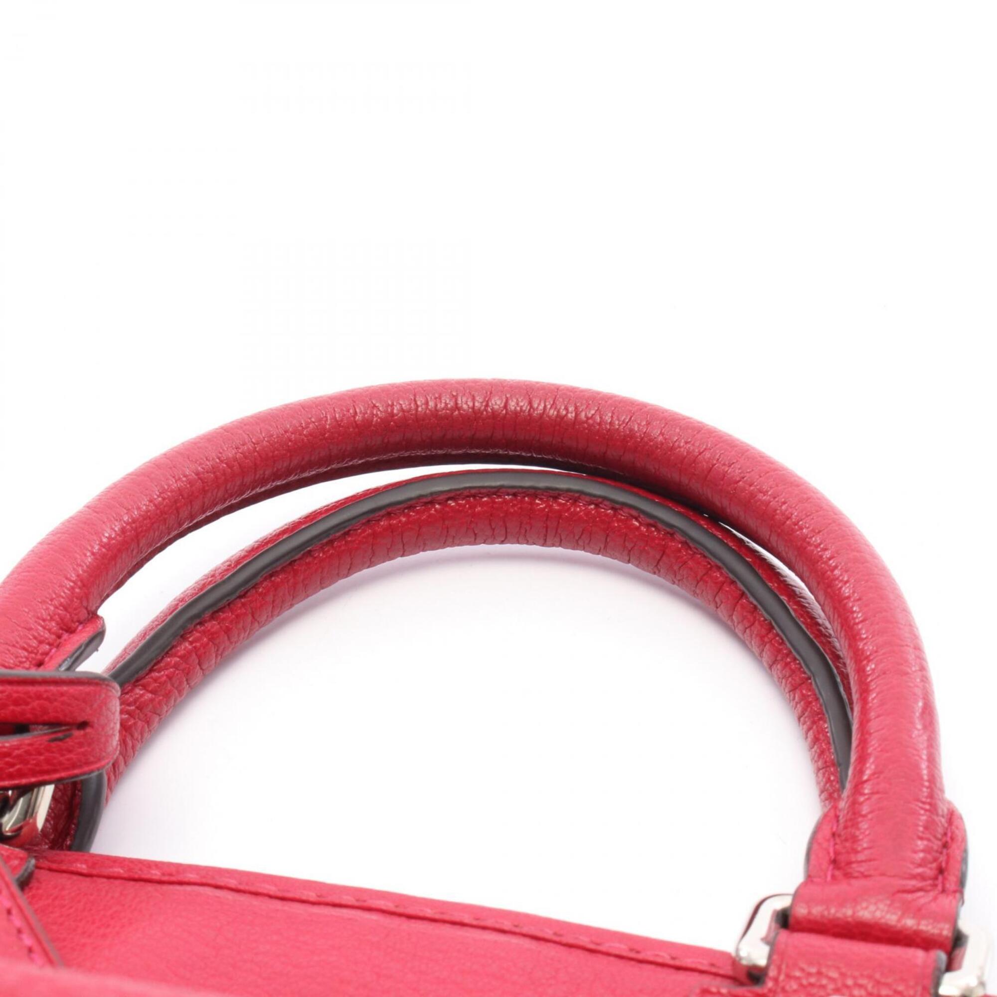 Loewe Red Color Leather Handbag (Pre-Owned)