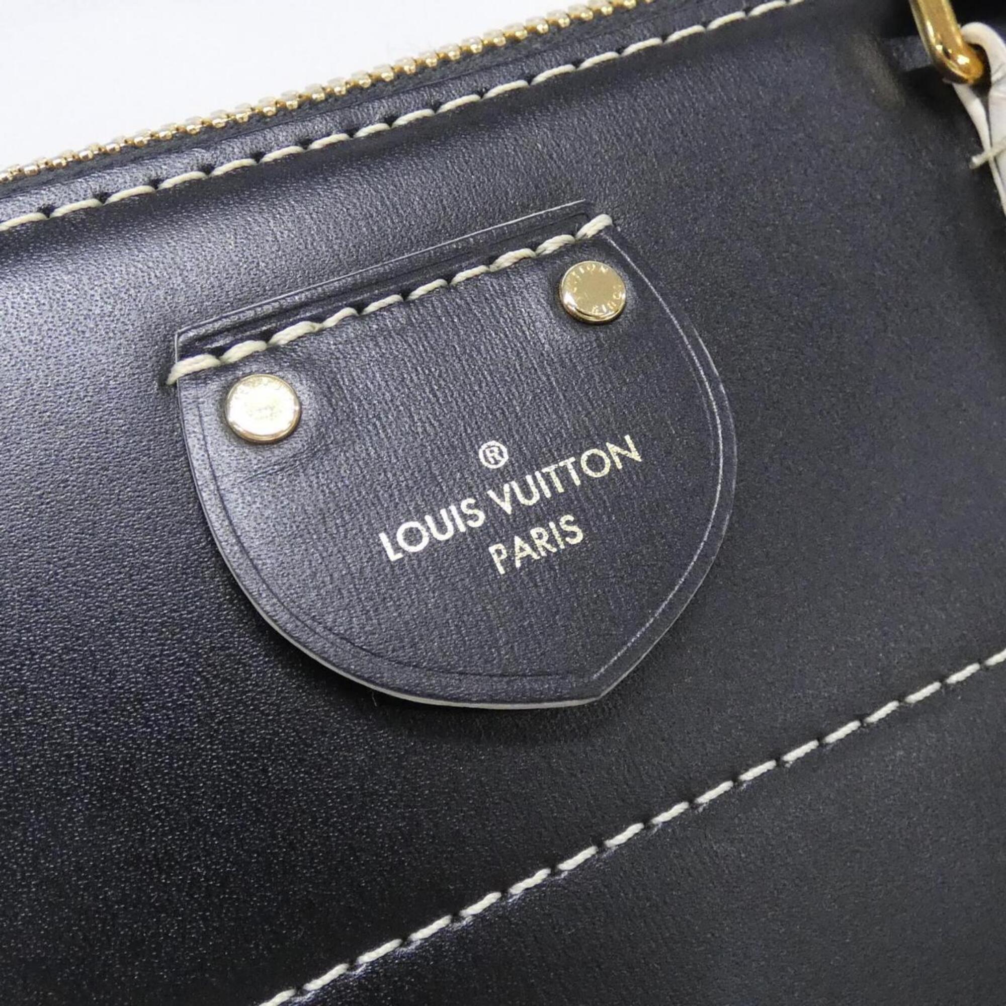 Louis Vuitton Black Coated Canvas Leather Shoulder Bag (Pre-Owned)