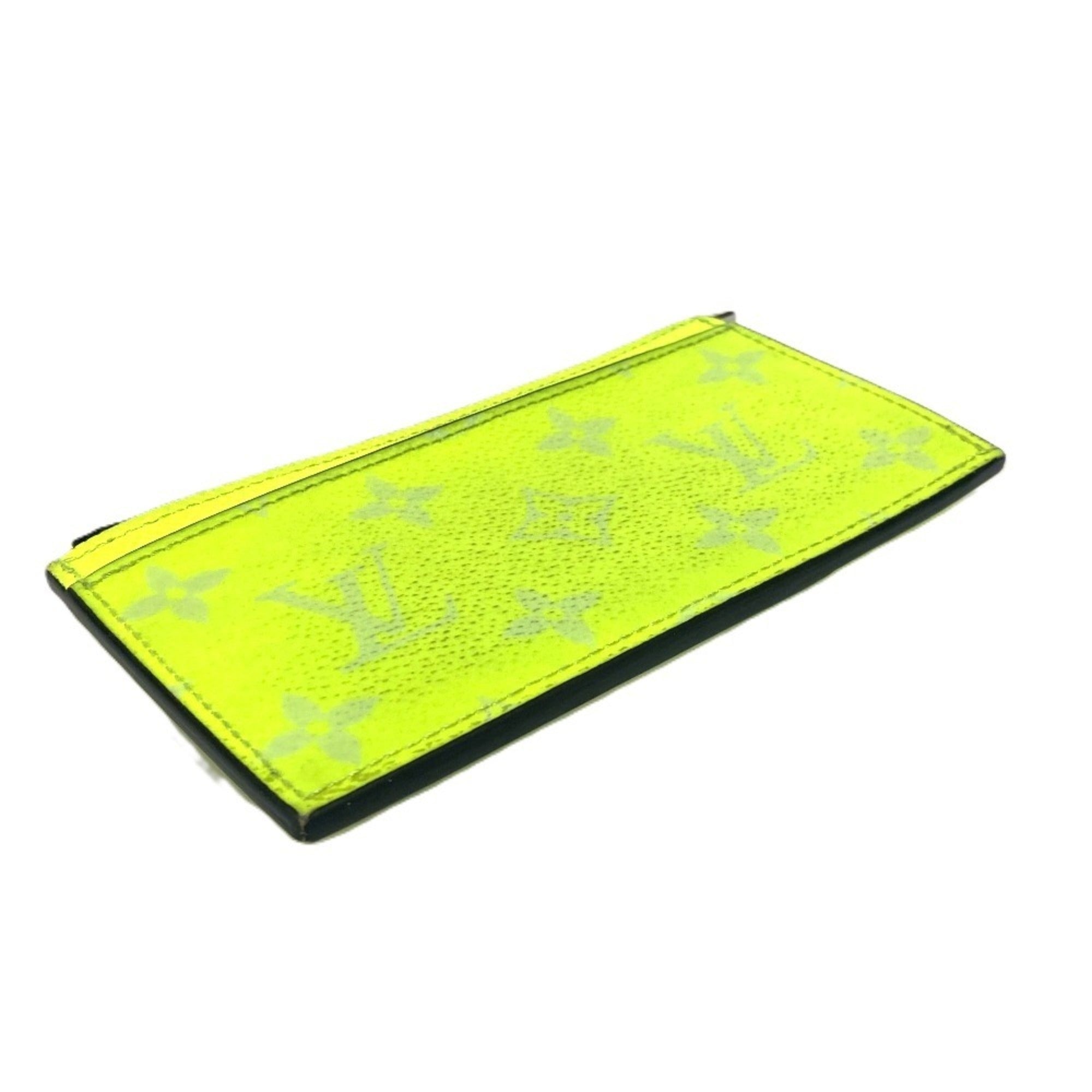 Louis Vuitton Yellow Taigarama Coin Purse/Coin Case (Pre-Owned)