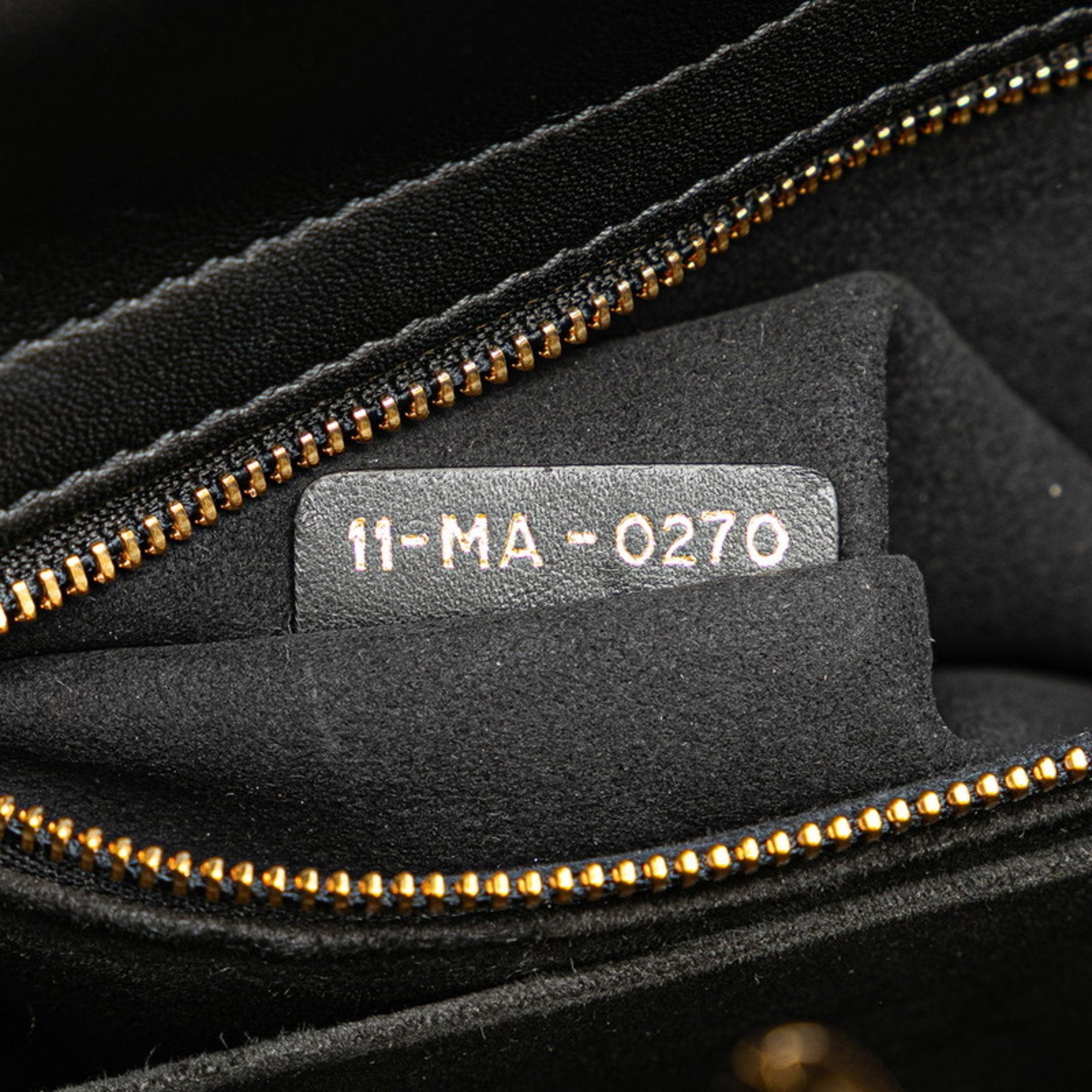 Christian Dior Black Leather Handbag Shoulder Bag (Pre-Owned)