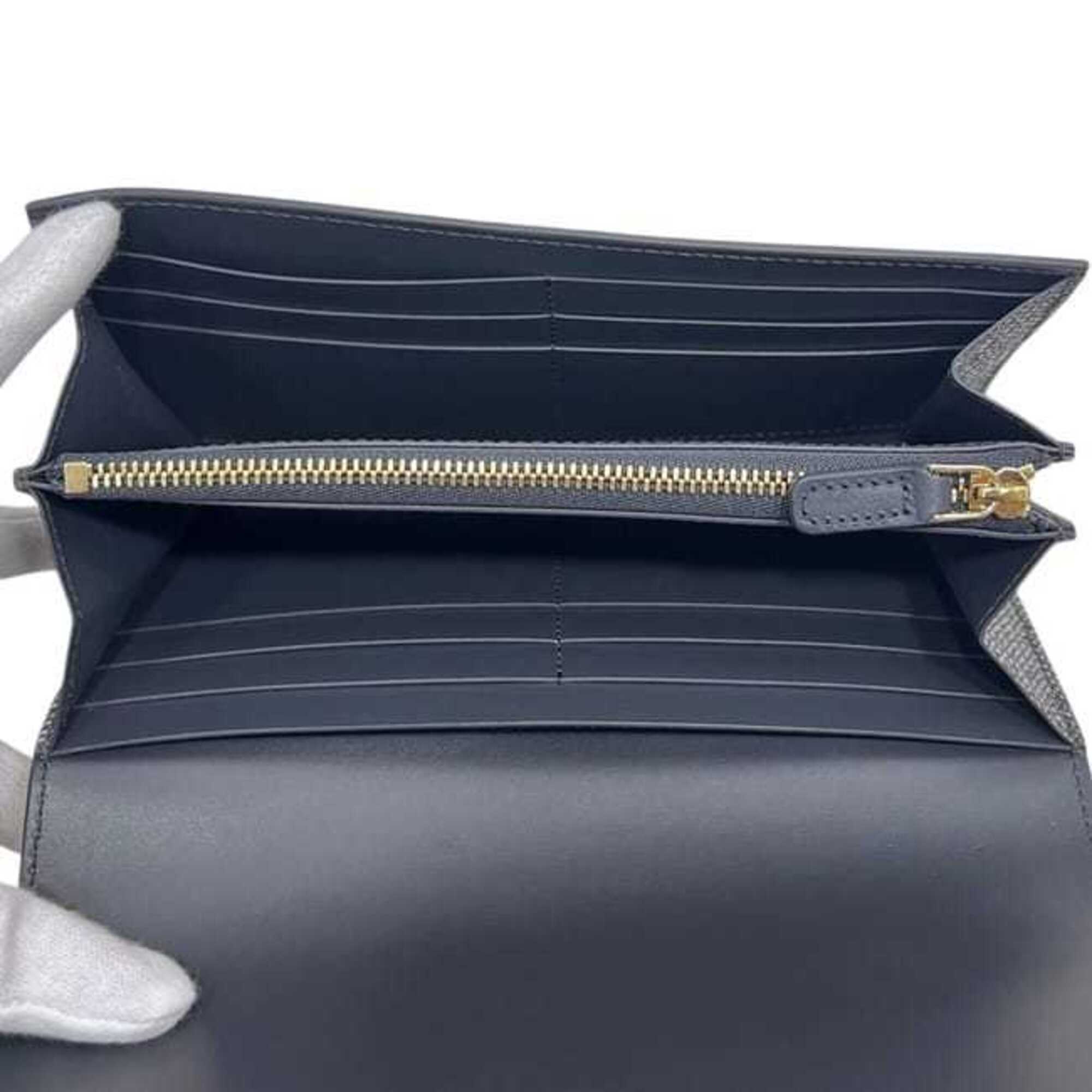 Bvlgari Bvlgari Bvlgari Silver Leather Long Wallet (Bi-Fold) (Pre-Owned)