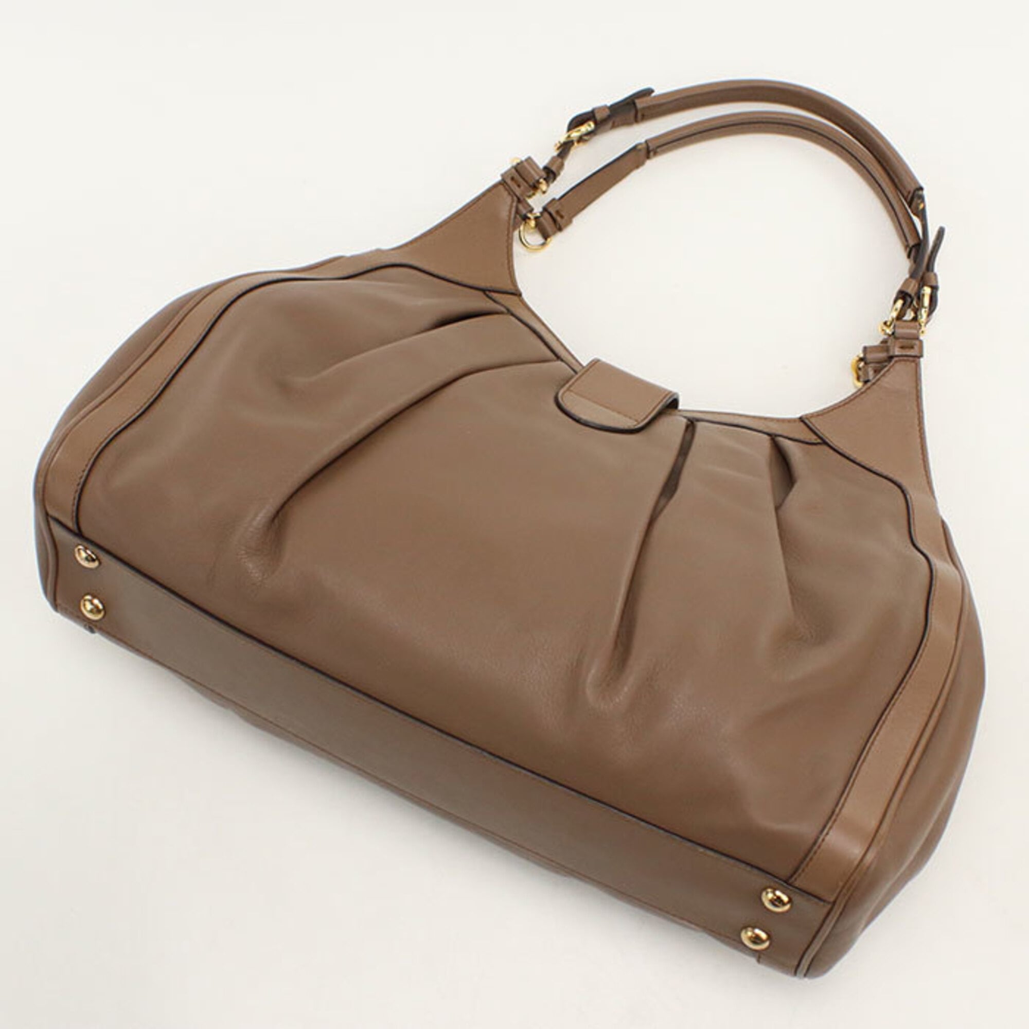 Salvatore Ferragamo Brown Leather Handbag (Pre-Owned)