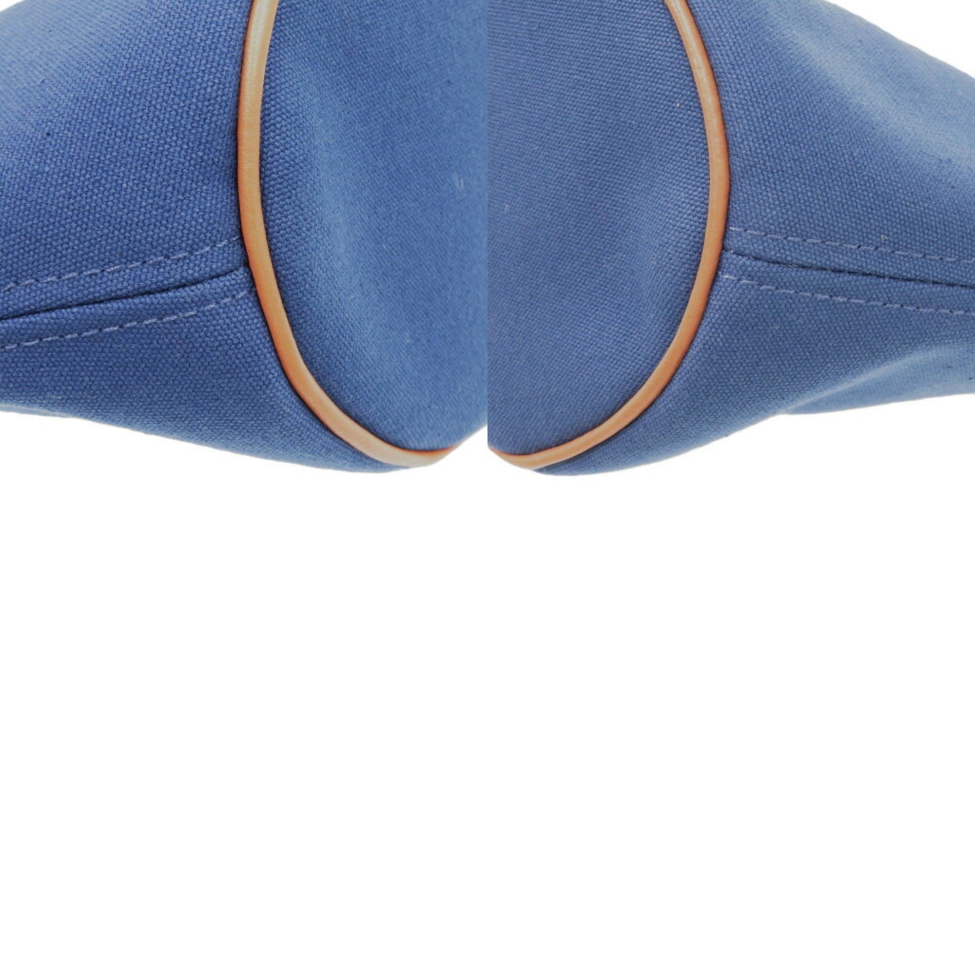 Hermes Black Indigo Blue Red Color Canvas Cotton Pouch (Pre-Owned)
