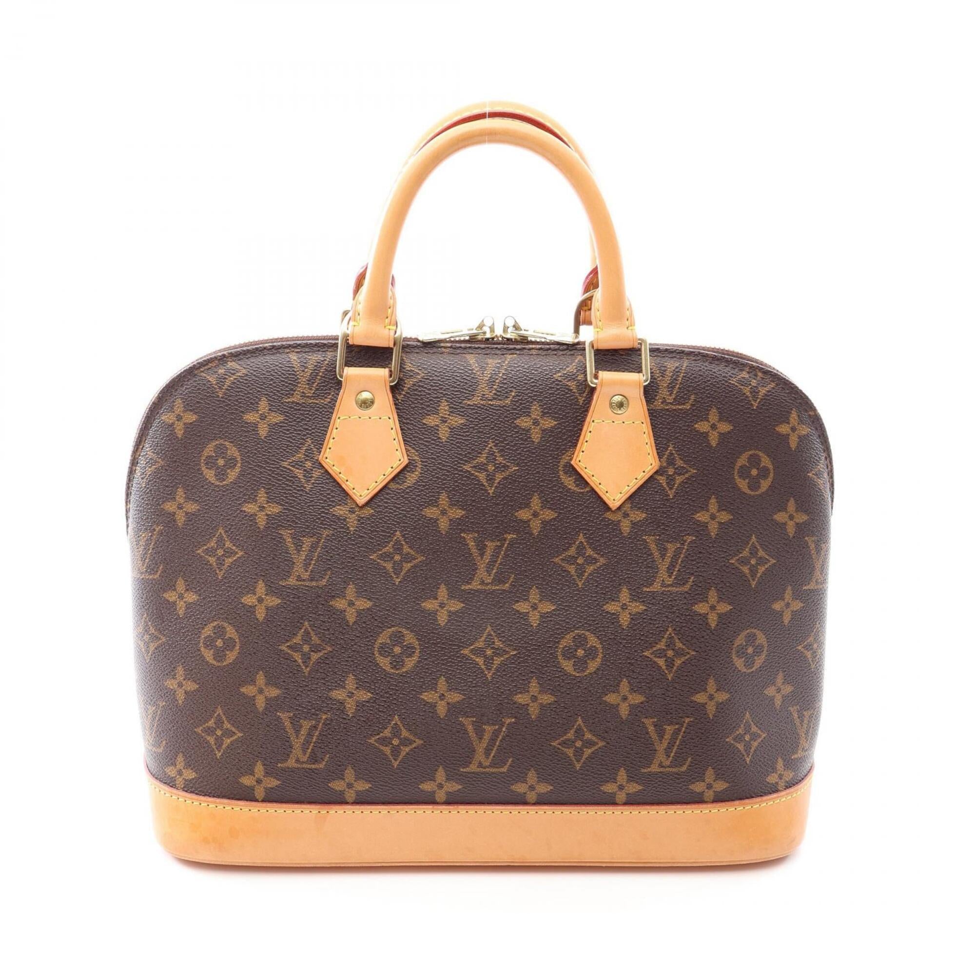 Louis Vuitton Brown Coated Canvas Leather Handbag (Pre-Owned)