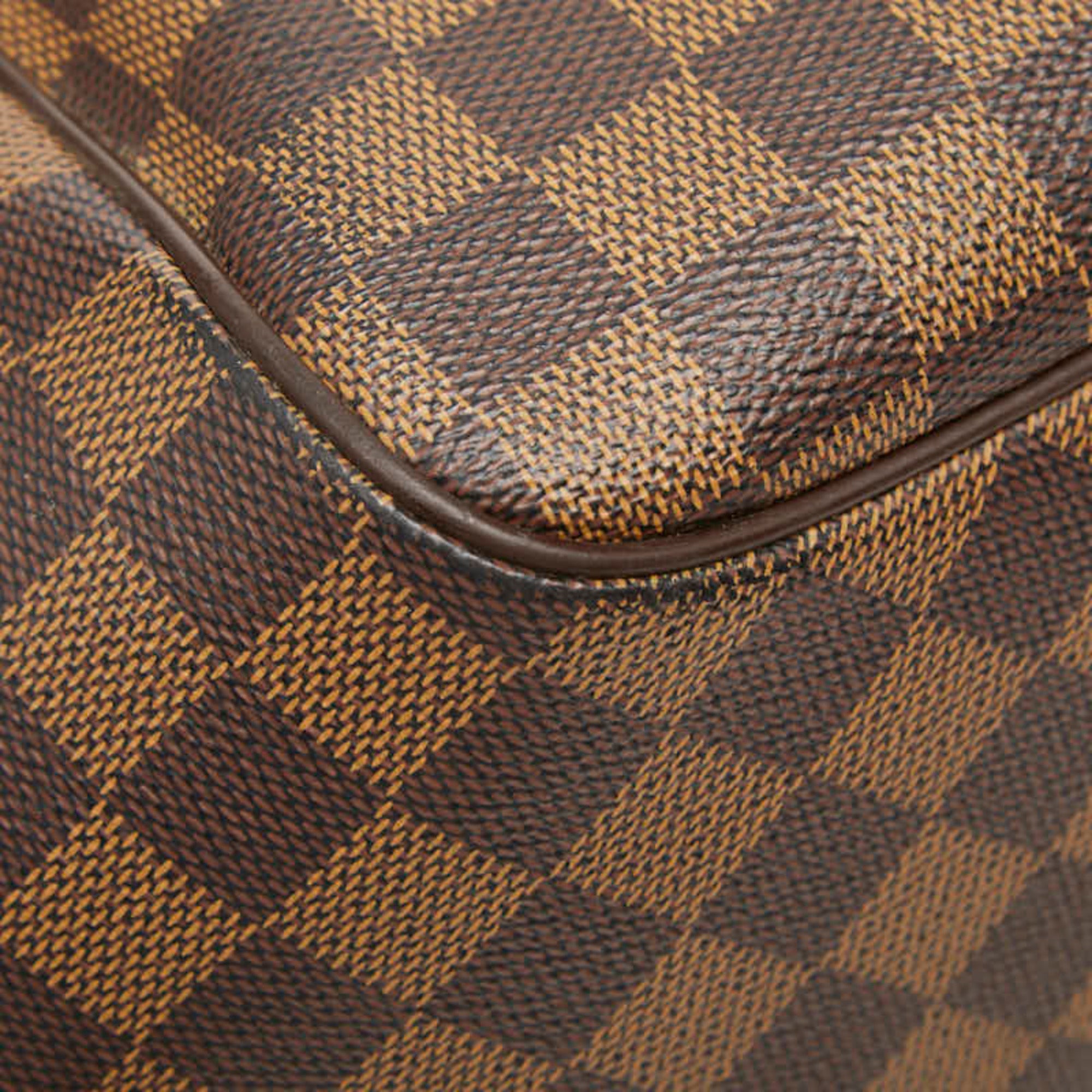 Louis Vuitton Damier Brown Ebene Pvc Leather Handbag Tote Bag (Pre-Owned)