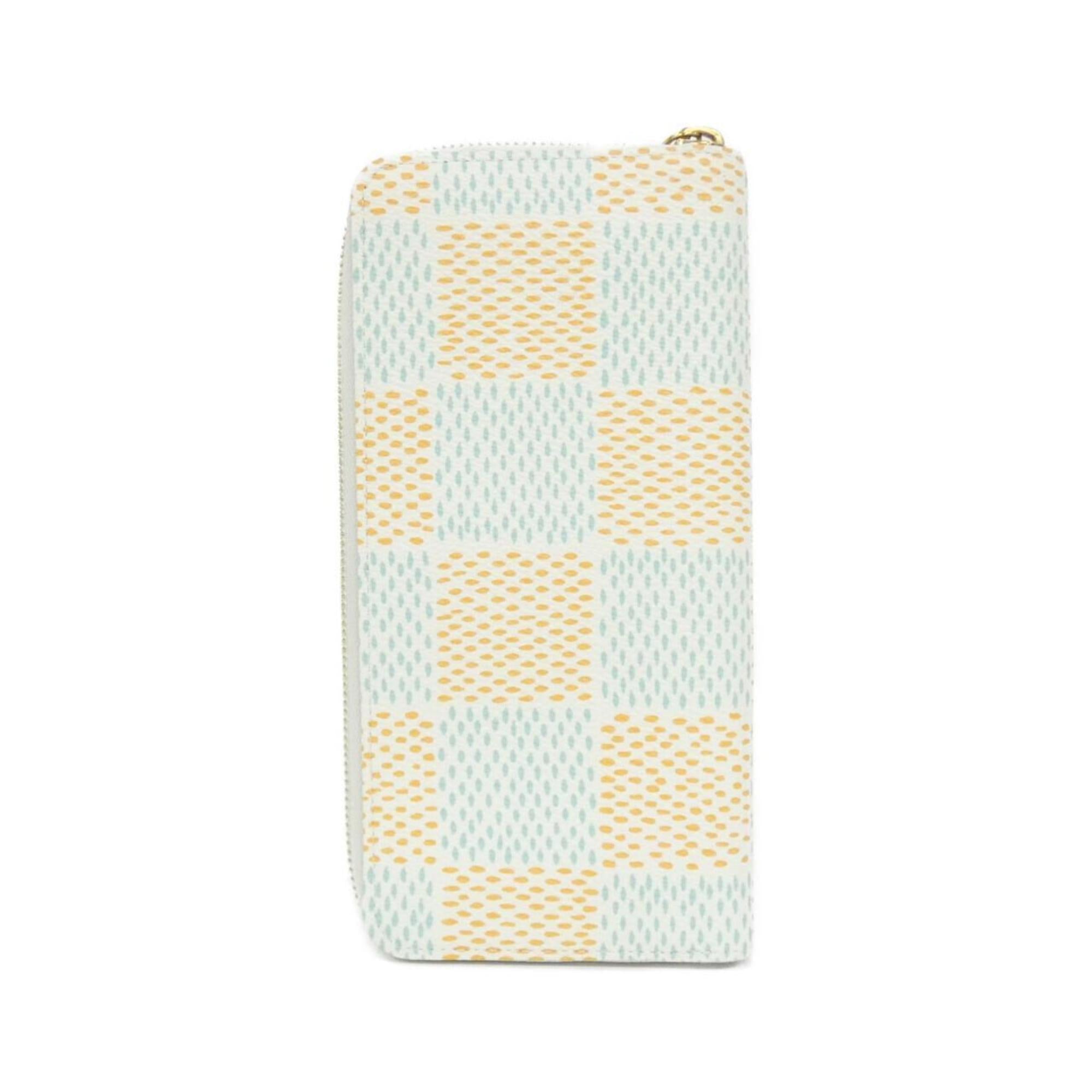 Louis Vuitton Blanc Coated Canvas Long Wallet (Bi-Fold) (Pre-Owned)