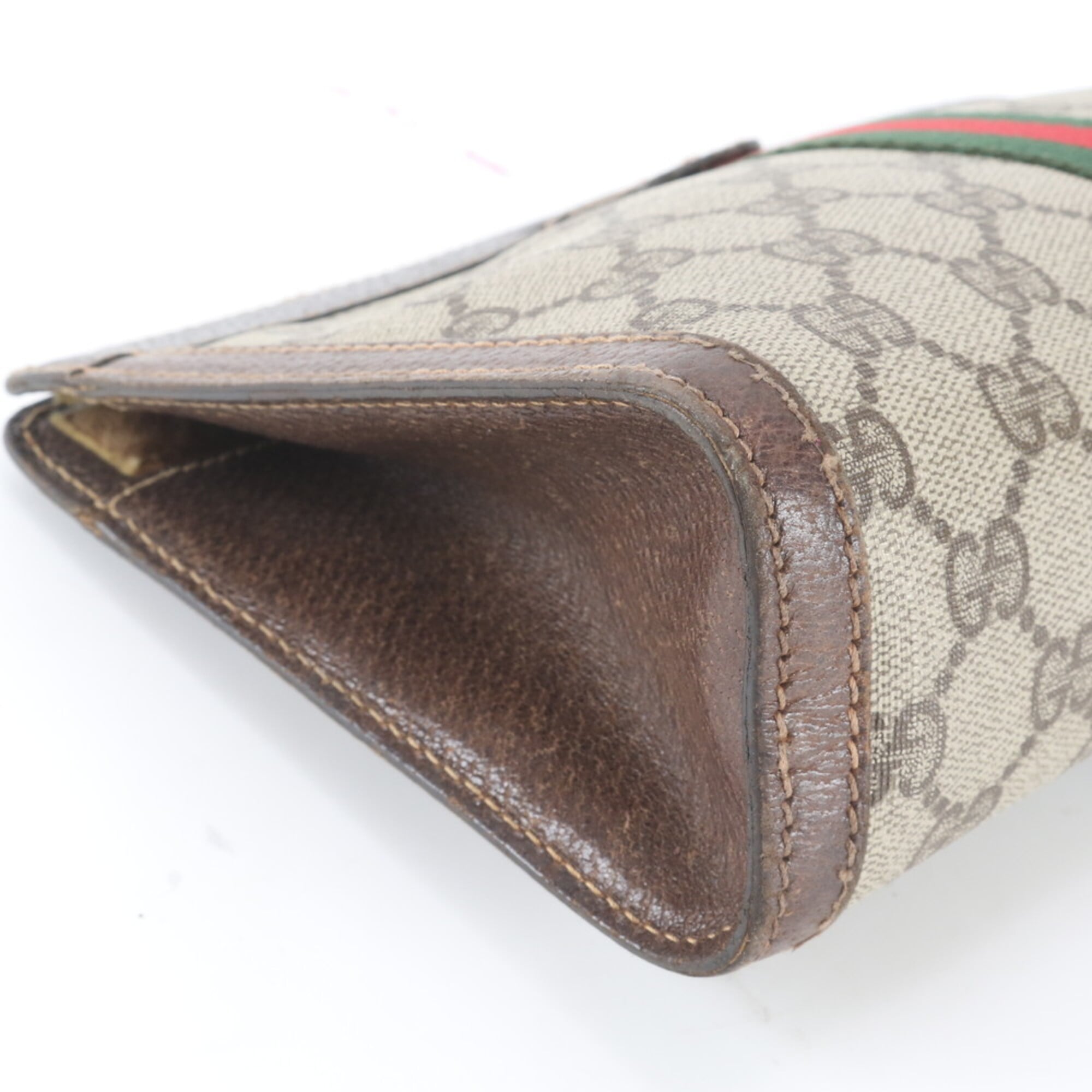 Gucci Brown Gg Supreme Handbag Pouch (Pre-Owned)