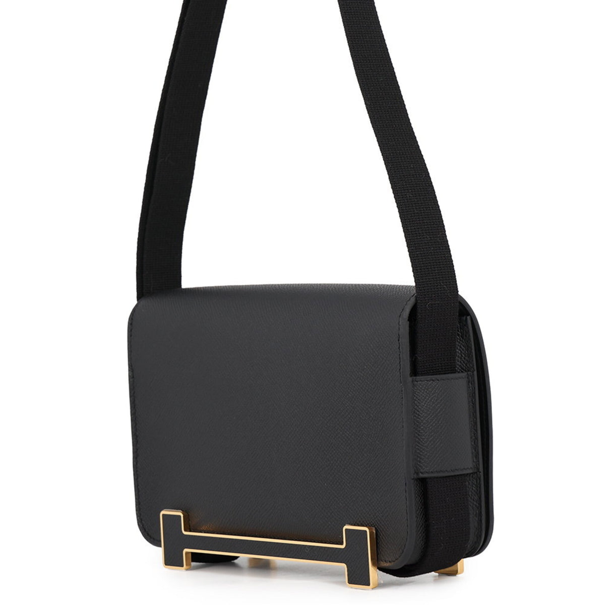 Hermes Black Epsom Leather Shoulder Bag (Pre-Owned)