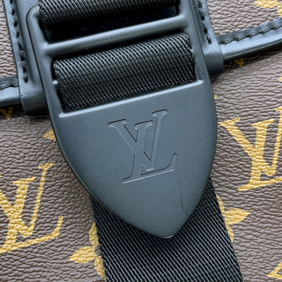 Louis Vuitton Black Monogram Macassar Noir Monogram Handbag Shoulder Bag (Pre-Owned)