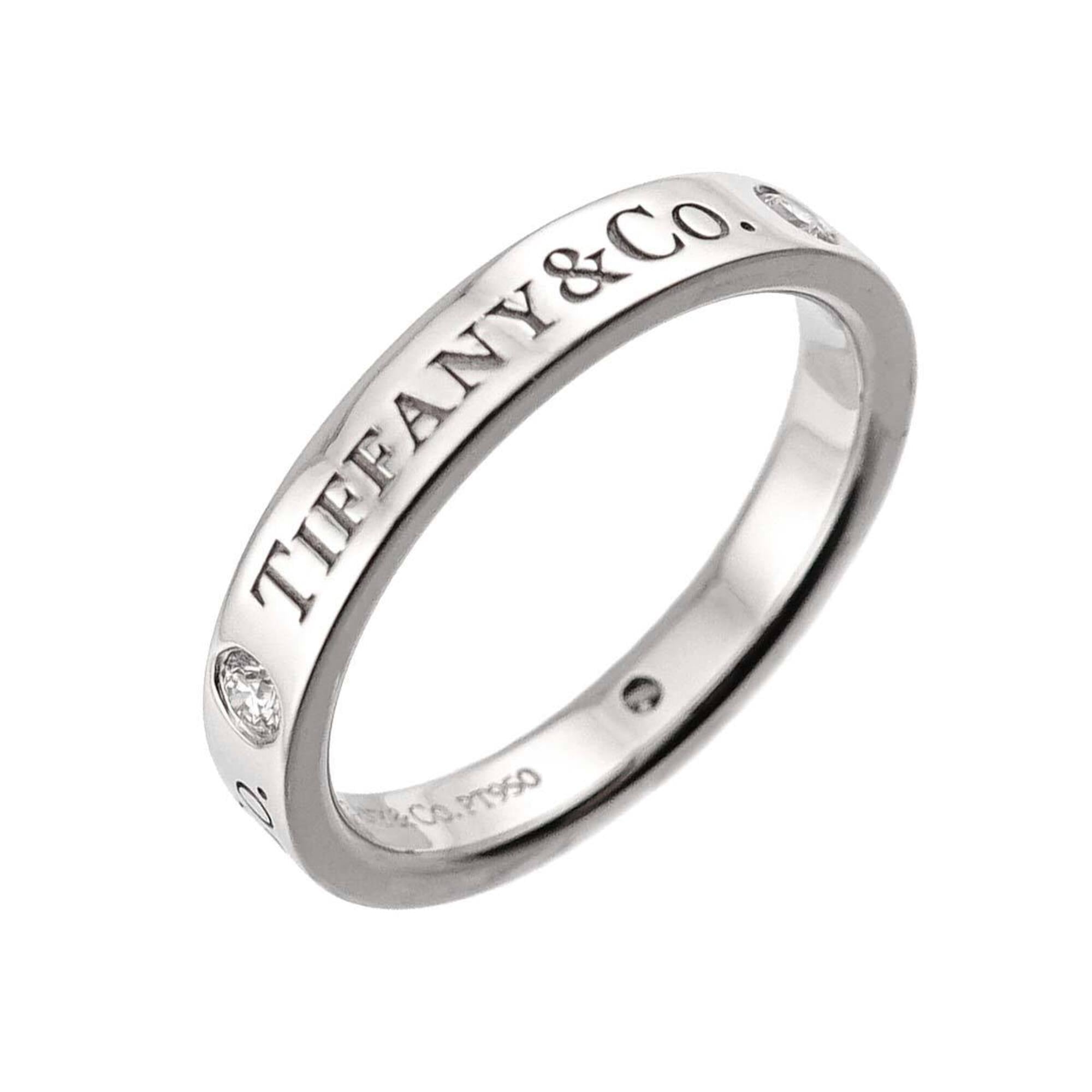 Tiffany Platinum Platinum 950 Band Ring (Pre-Owned)