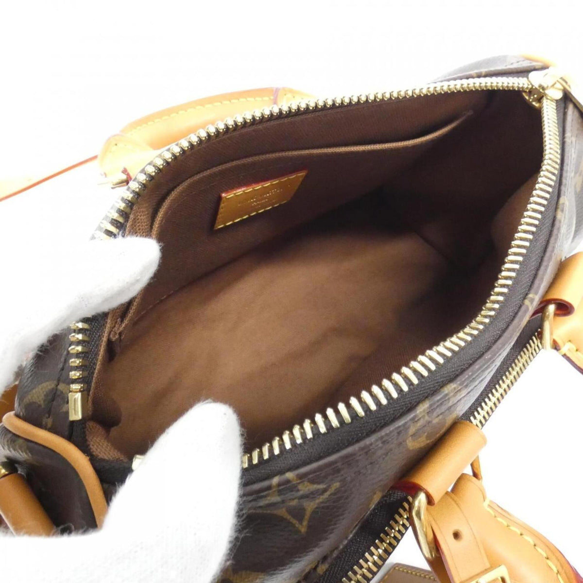 Louis Vuitton Marron Coated Canvas Boston Bag (Pre-Owned)