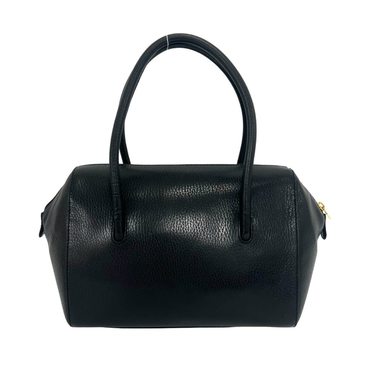 Cartier Black Leather Boston Bag Handbag (Pre-Owned)