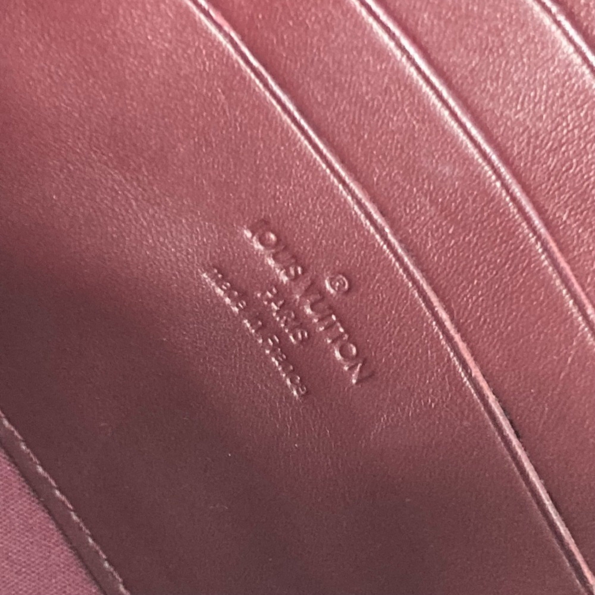 Louis Vuitton Monogram Vernis Purple Rouge Fauviste Monogram Vernis Clutch Bag Shoulder Bag (Pre-Owned)