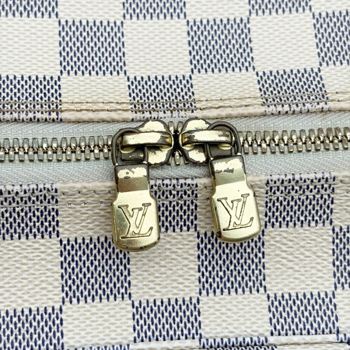 Louis Vuitton Damier Azur Damier Azur Damier Canvas Shoulder Bag (Pre-Owned)