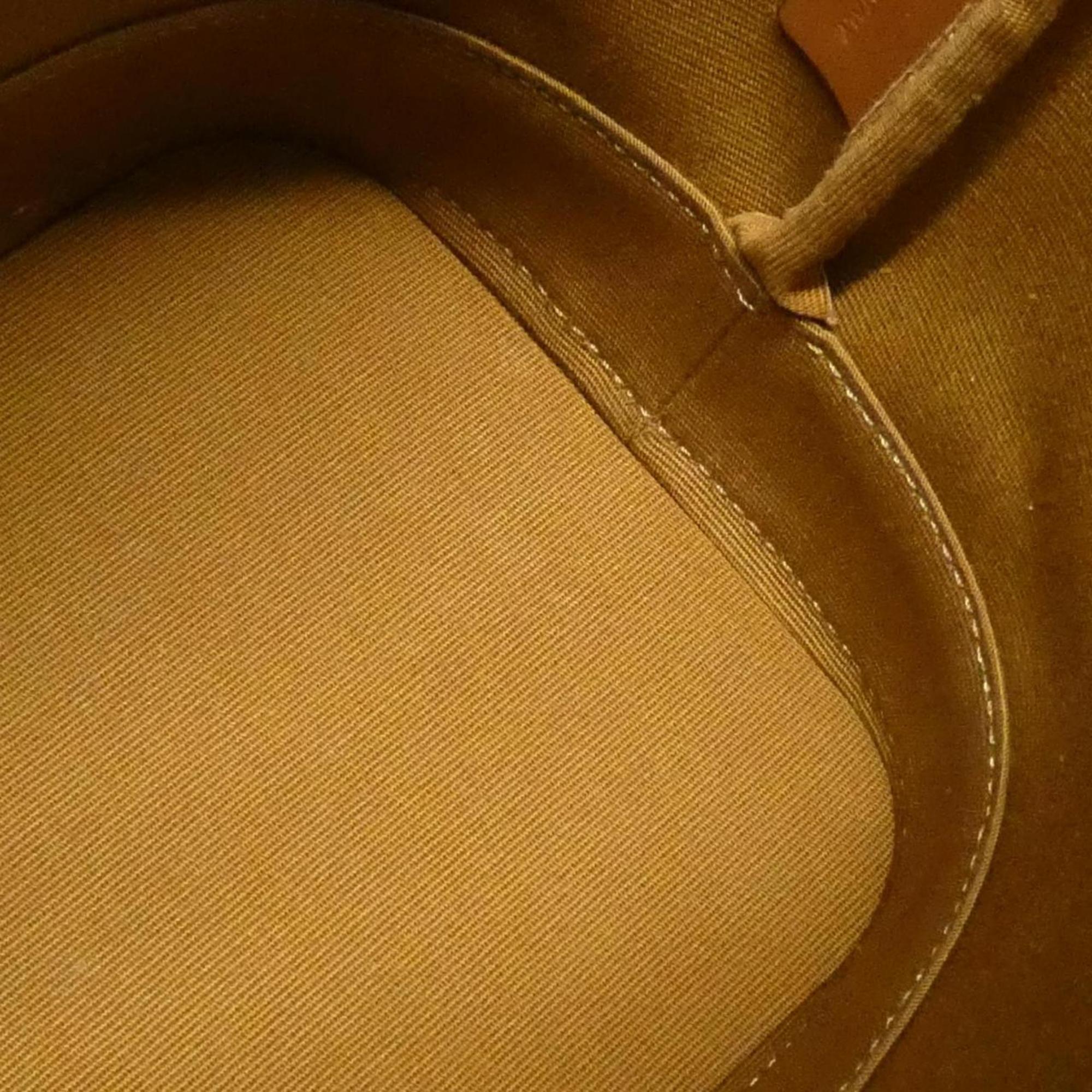 Celine Grayish Canvas Leather Shoulder Bag (Pre-Owned)
