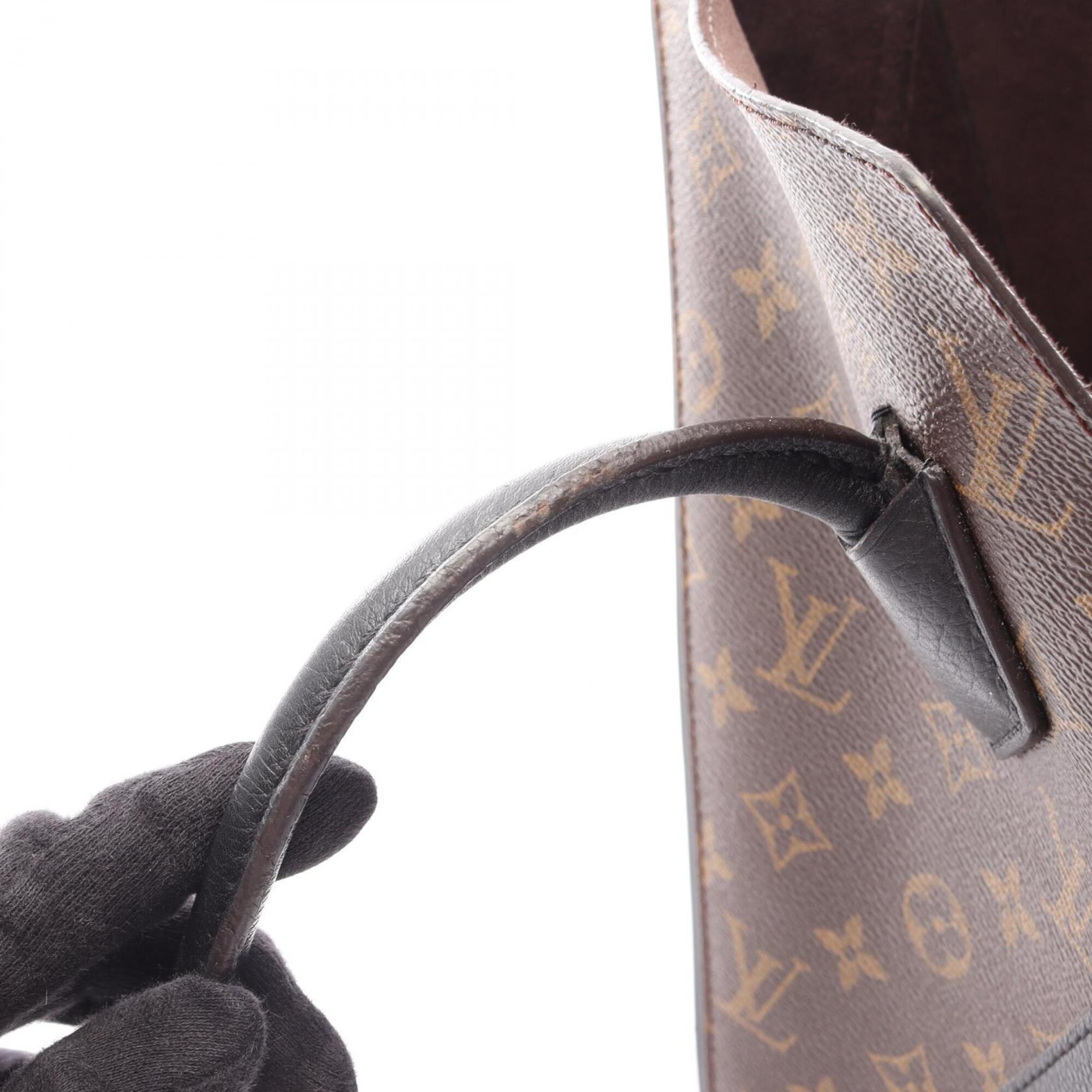 Louis Vuitton Black Brown Pvc Leather Handbag Tote Bag (Pre-Owned)