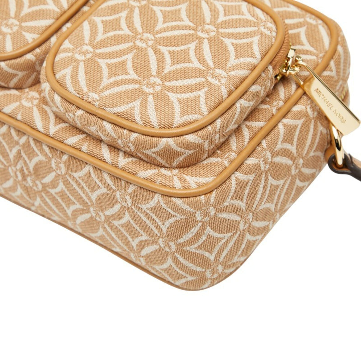 Michael Kors Brown Canvas Leather Pouch Shoulder Bag (Pre-Owned)
