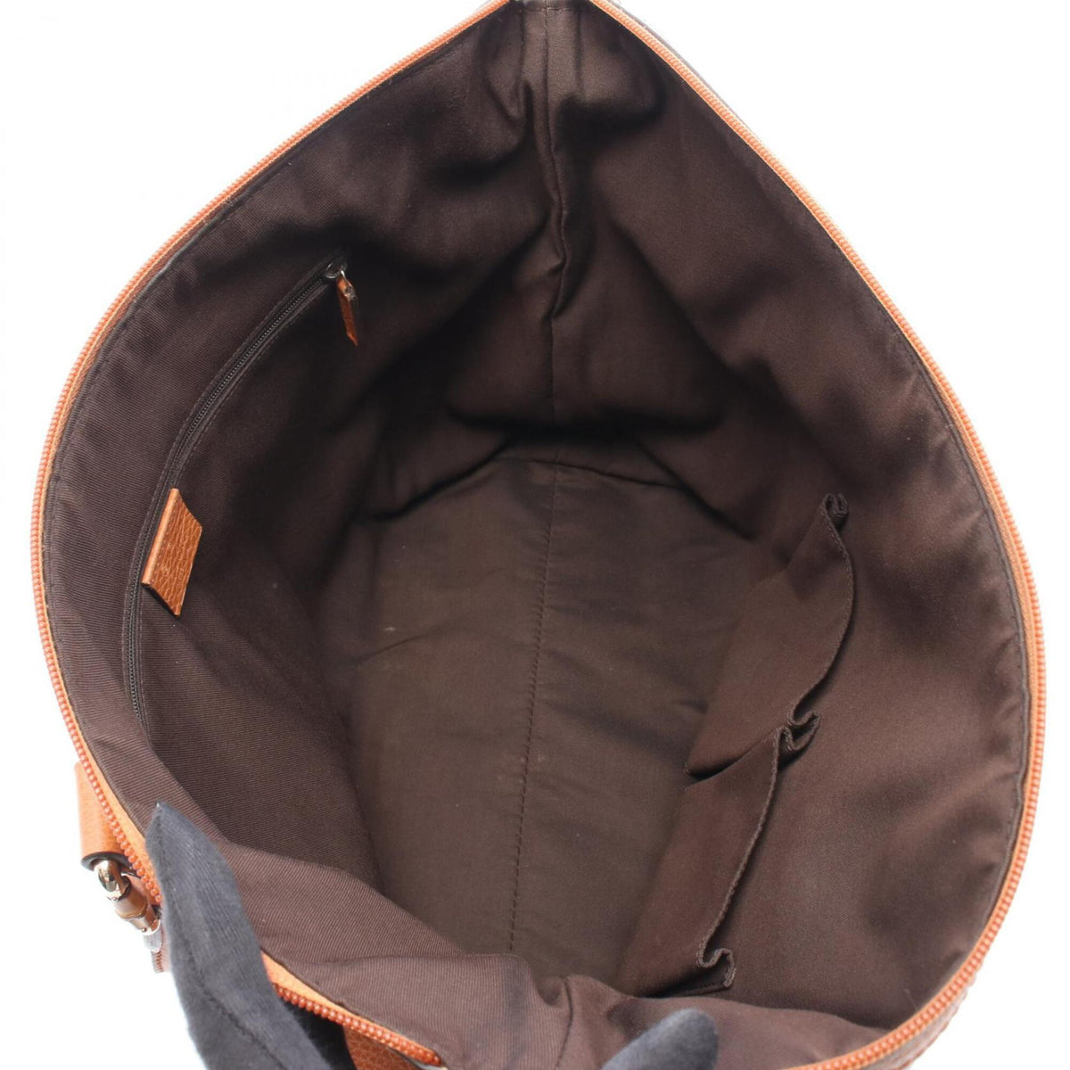 Gucci Brown Leather Handbag Tote Bag (Pre-Owned)