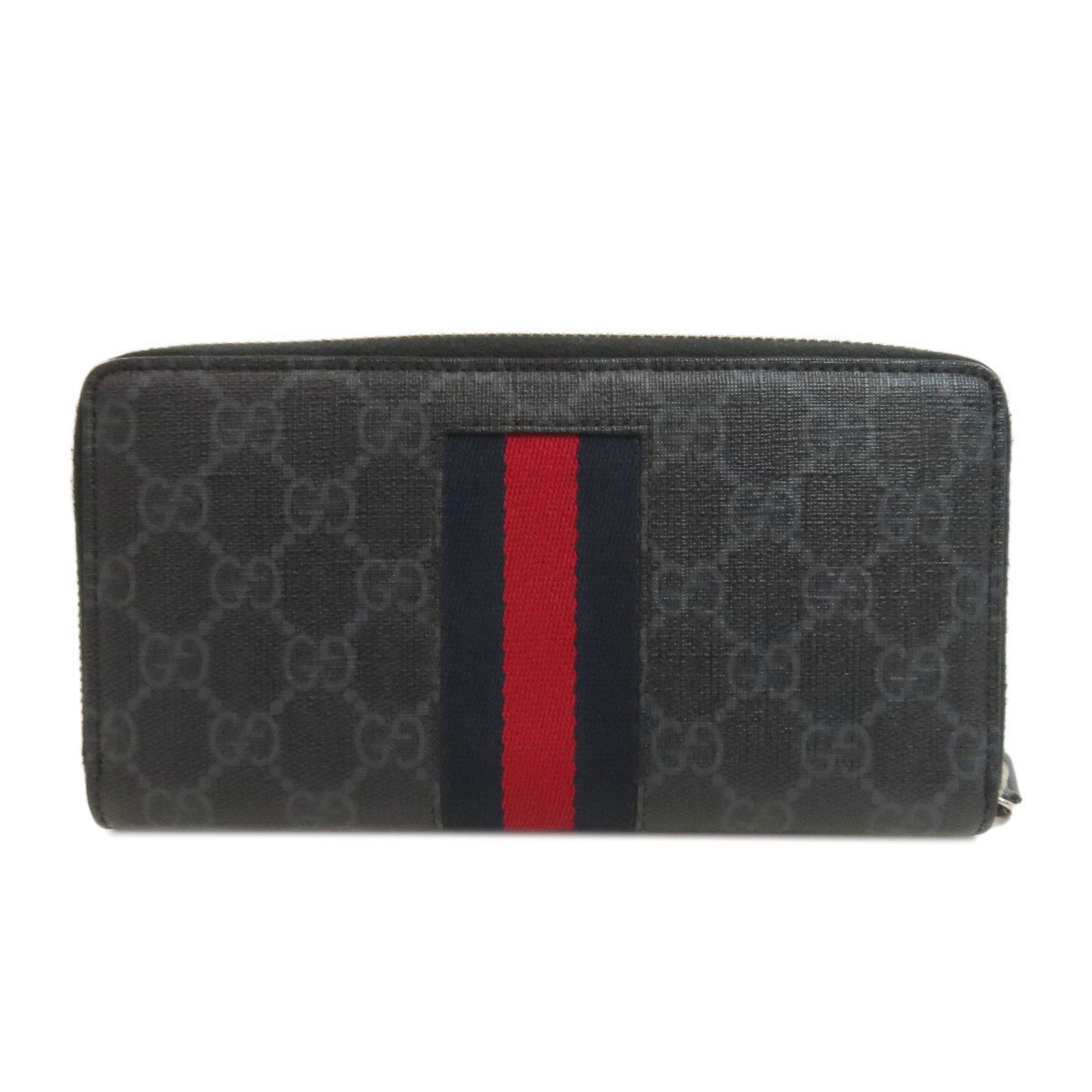 Gucci Black Pvc Long Wallet (Bi-Fold) (Pre-Owned)