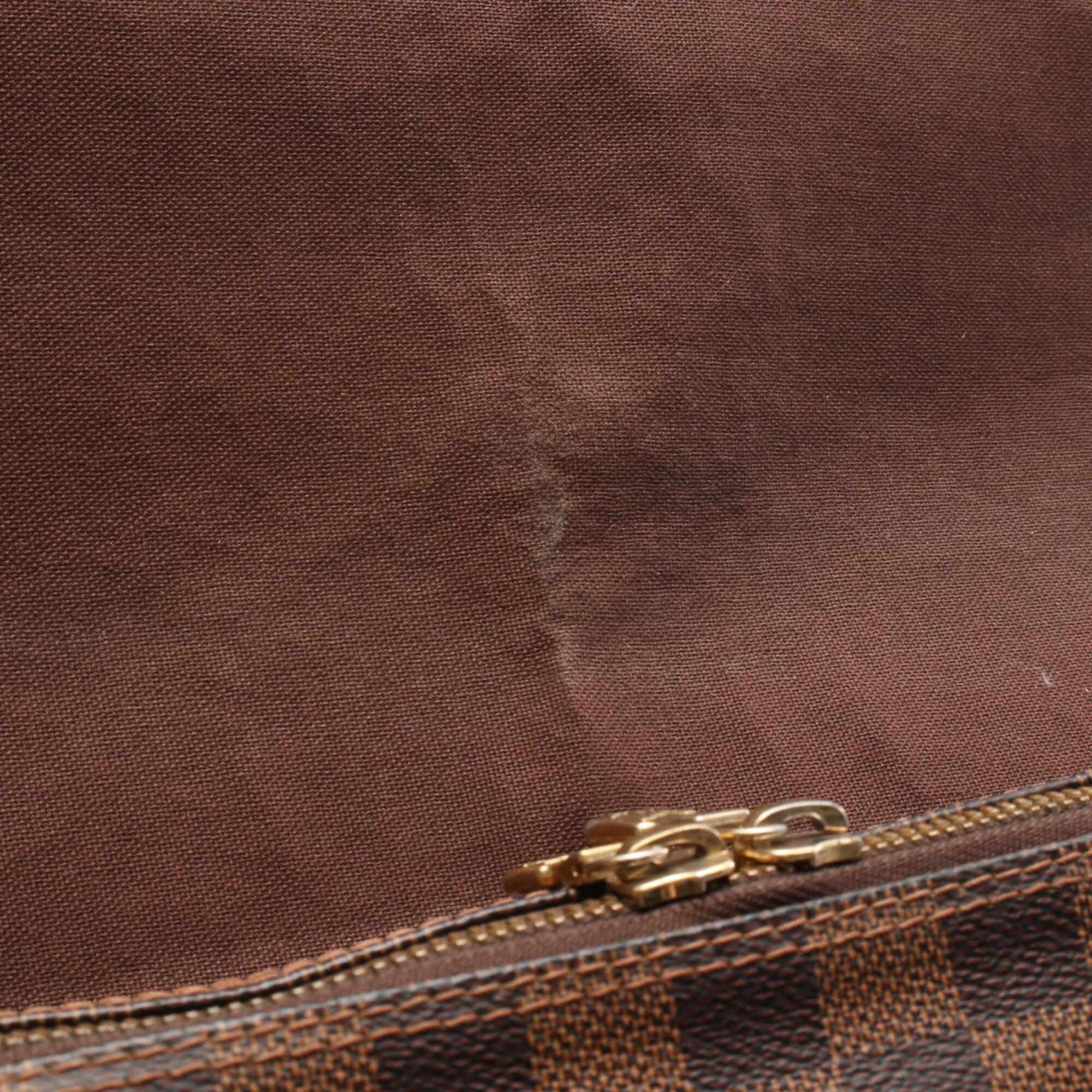 Louis Vuitton Brown Damier Canvas Coated Canvas Leather Shoulder Bag (Pre-Owned)