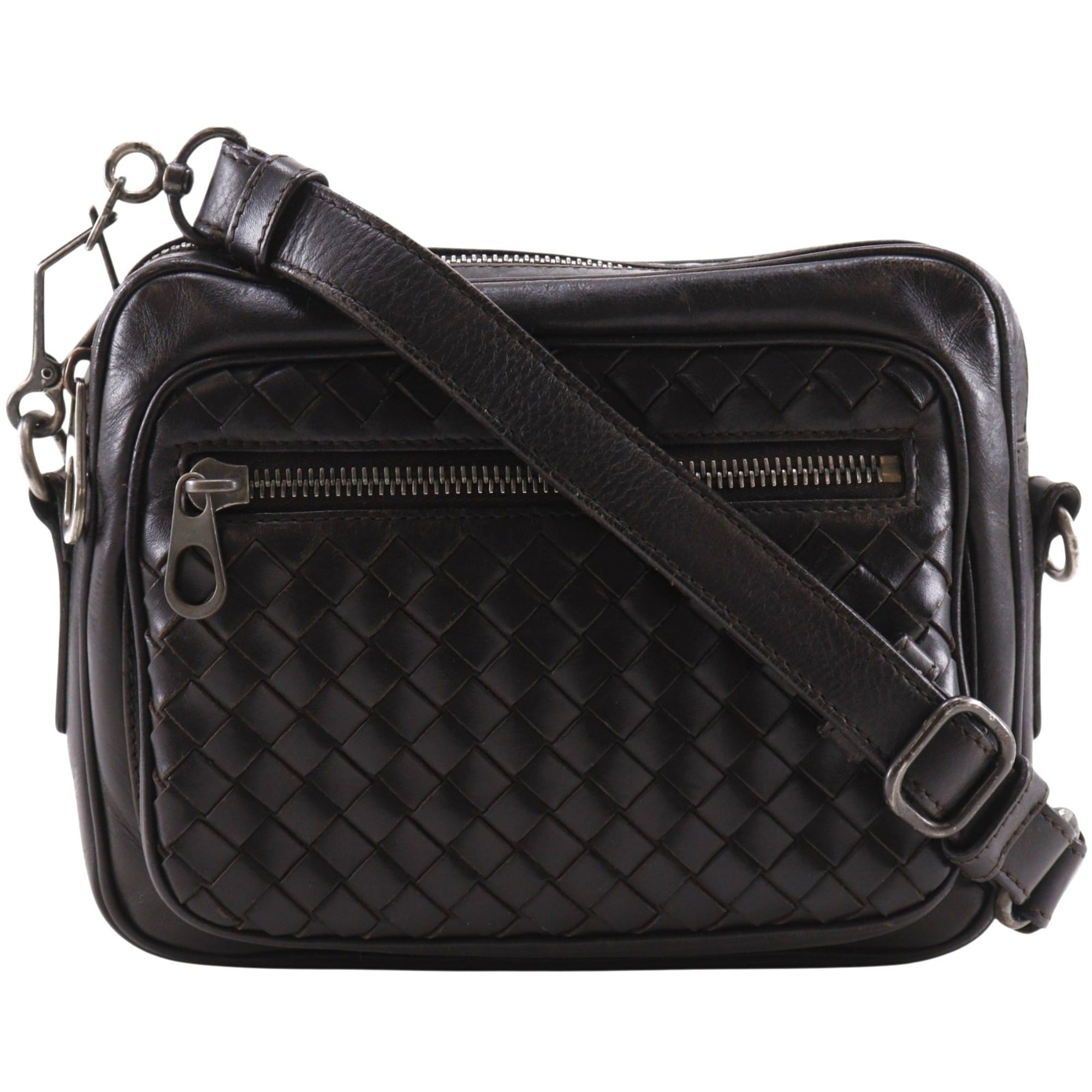 Bottega Veneta Brown Intrecciato Shoulder Bag (Pre-Owned)