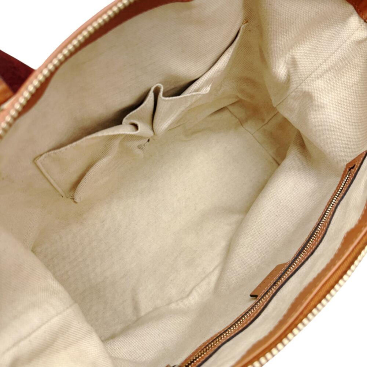 Gucci Beige Pink Beige Canvas Shoulder Bag (Pre-Owned)
