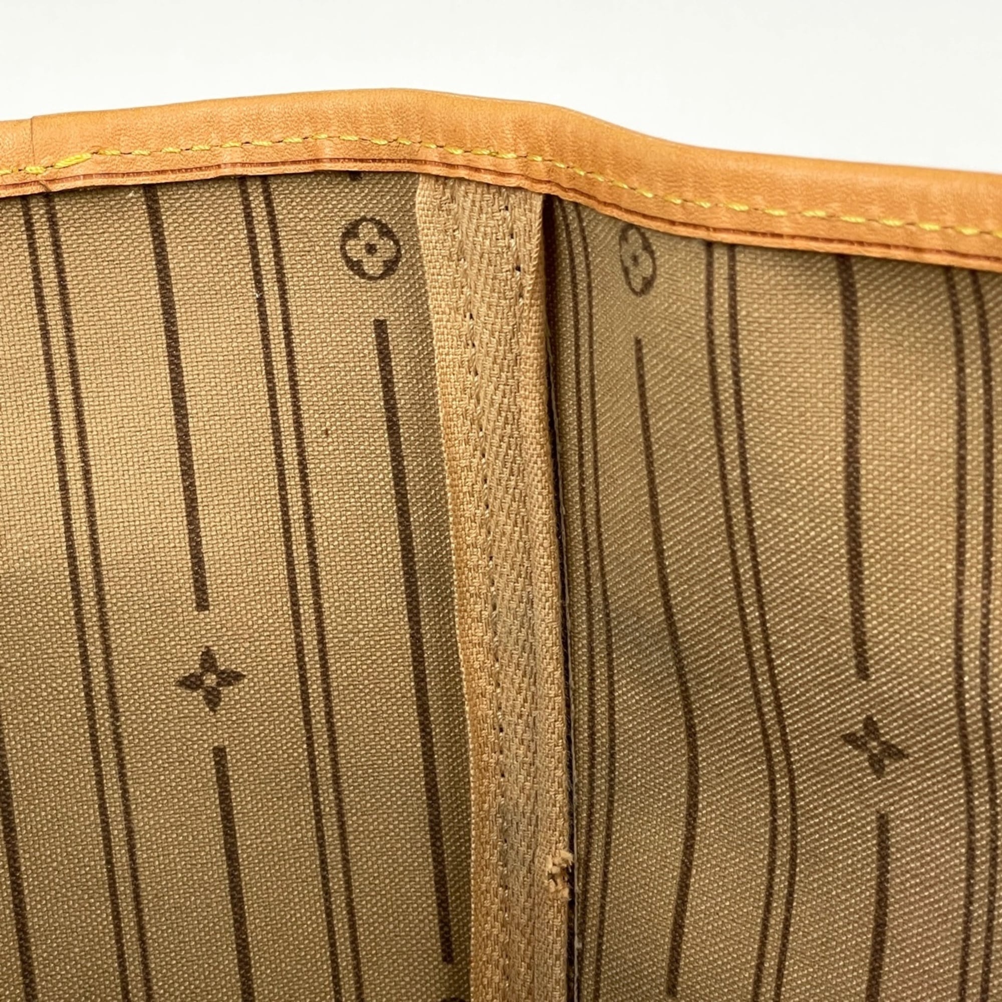 Louis Vuitton Beige Brown Monogram Monogram Handbag Tote Bag (Pre-Owned)