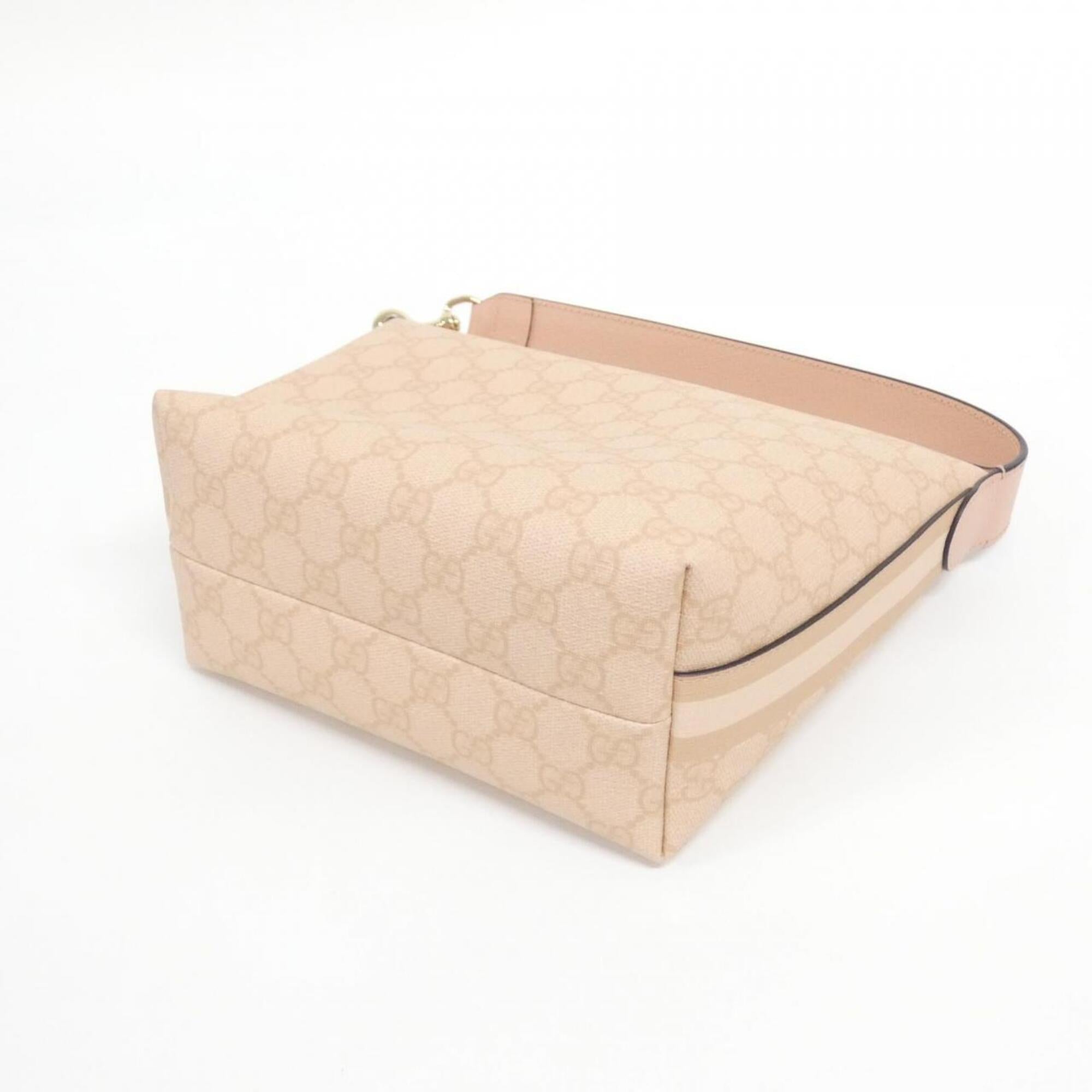 Gucci Dusty Pink Gg Supreme Shoulder Bag (Pre-Owned)