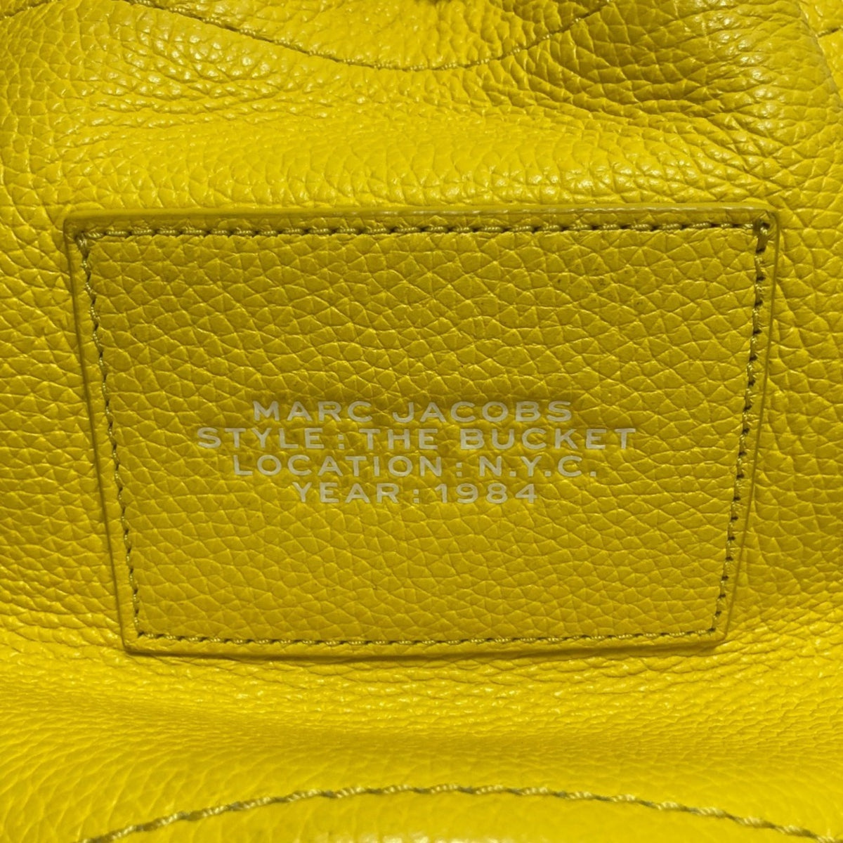Marc Jacobs White Yellow Leather Shoulder Bag (Pre-Owned)