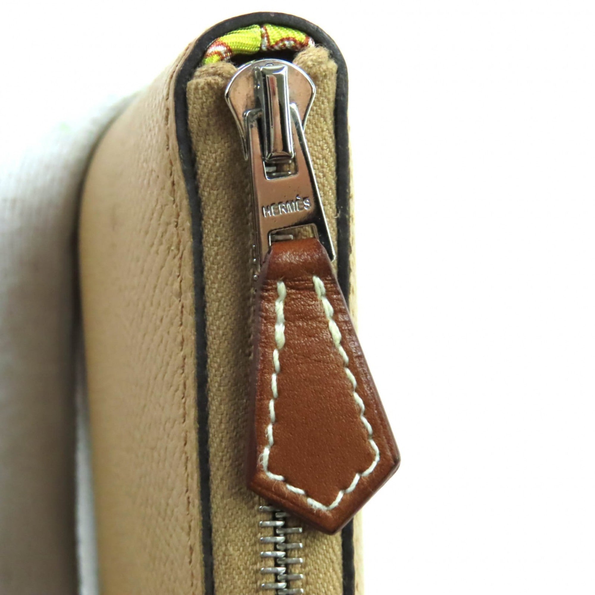 Hermes Silk'in Epsom Leather Long Wallet (Bi-Fold) (Pre-Owned)