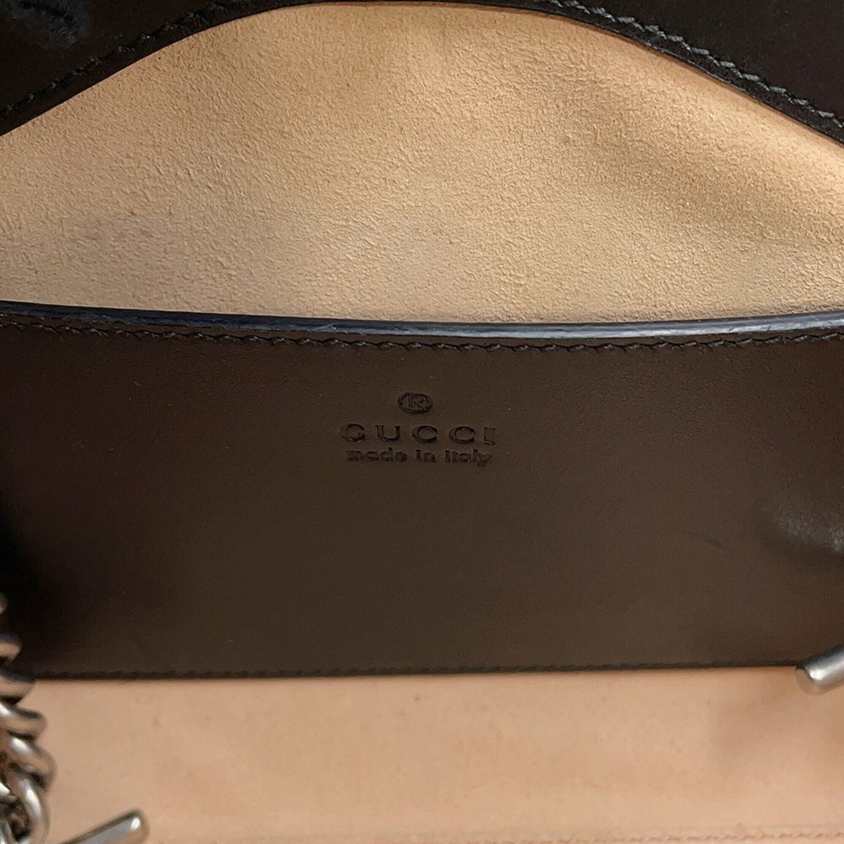 Gucci Black Leather Handbag Tote Bag (Pre-Owned)