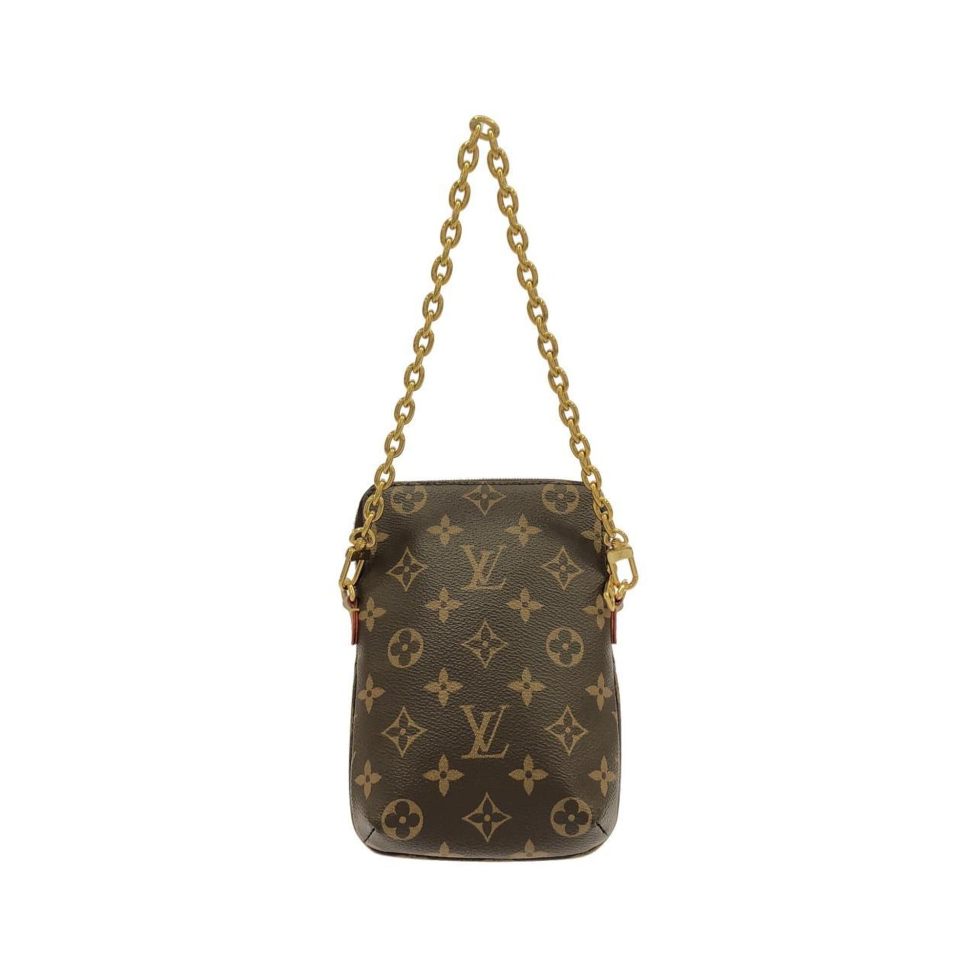 Louis Vuitton Marron Coated Canvas Shoulder Bag (Pre-Owned)