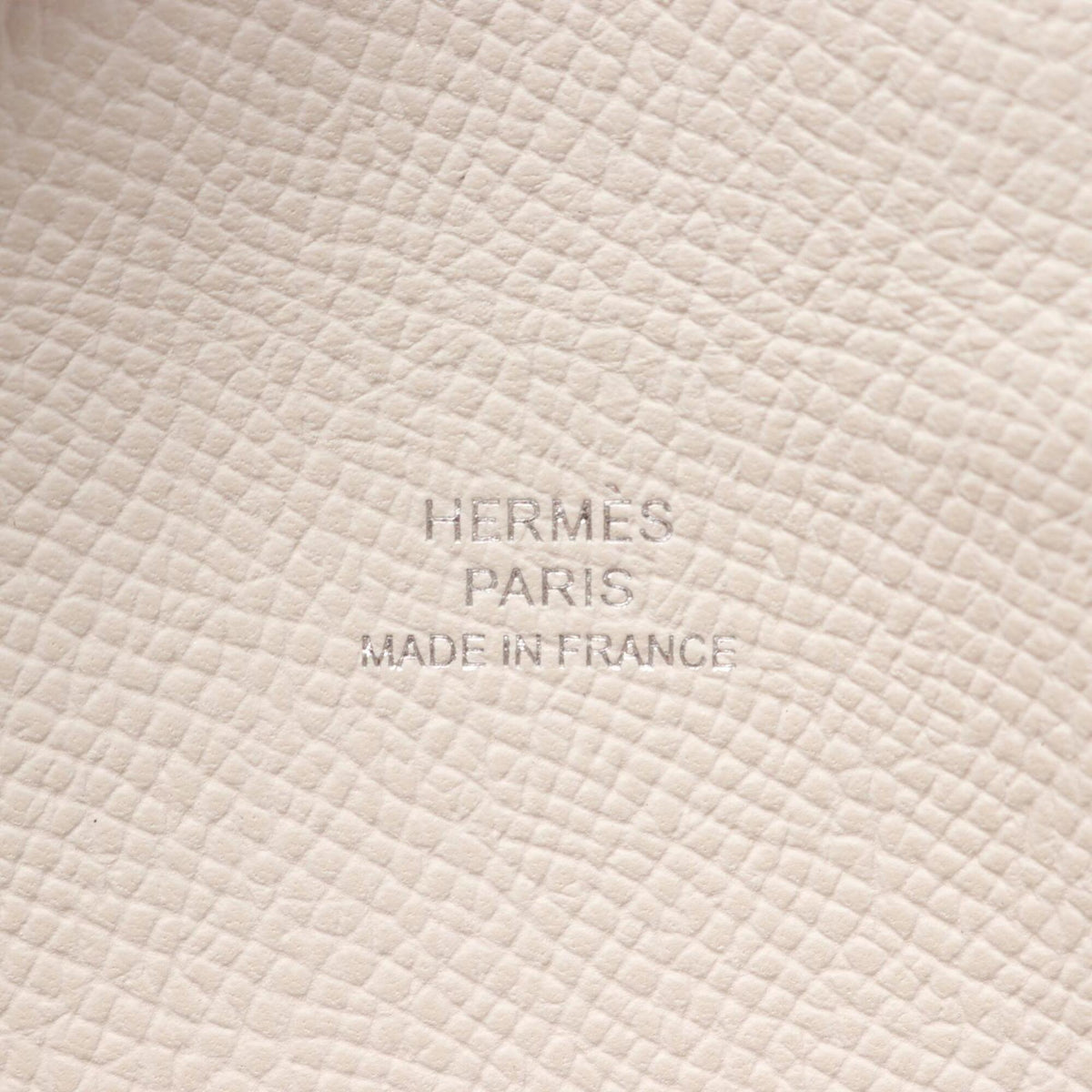 Hermes White Epsom Leather Coin Purse/Coin Case (Pre-Owned)