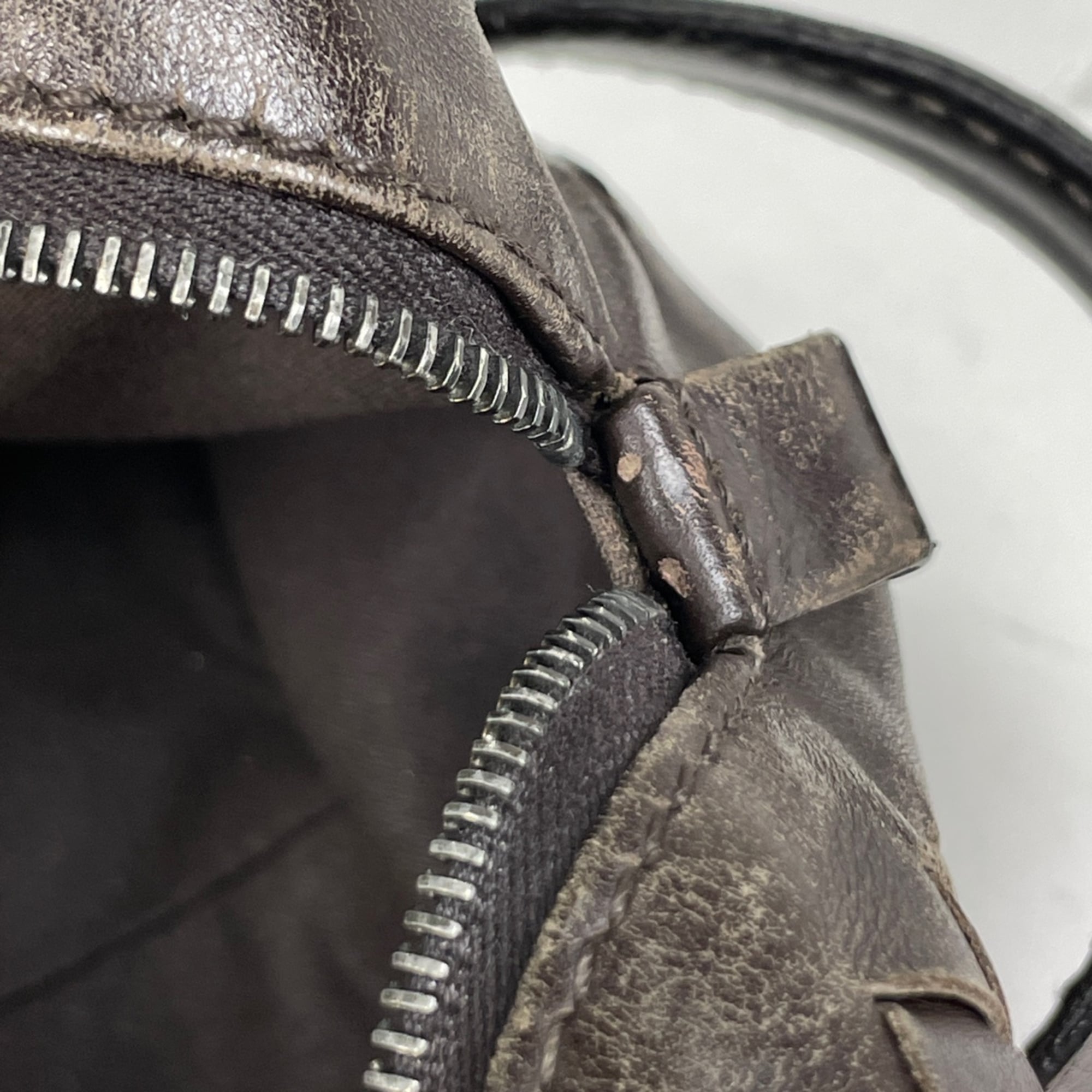 Bottega Veneta Intrecciato Brown Leather Handbag (Pre-Owned)