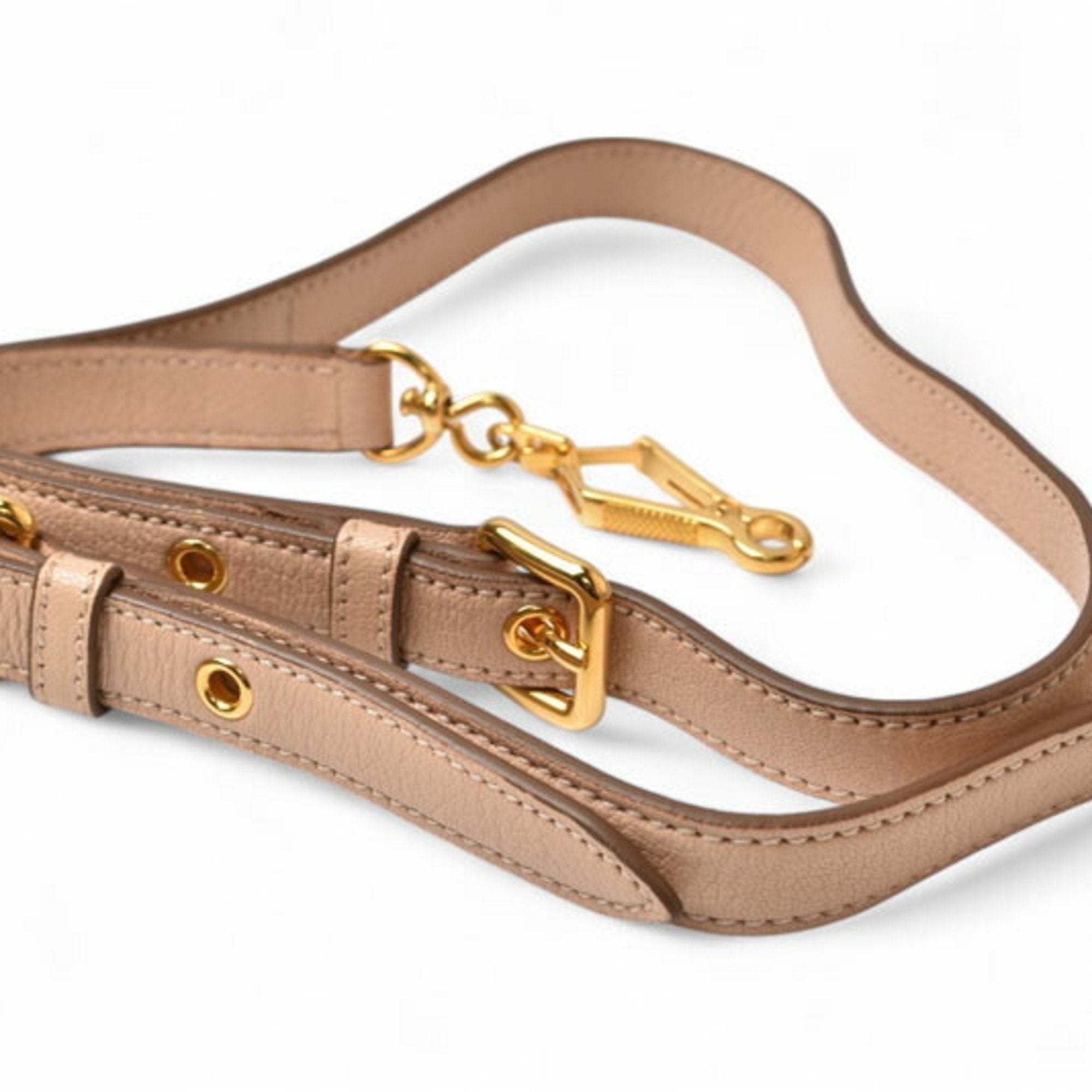 Miu Miu Brown Leather Handbag Shoulder Bag (Pre-Owned)