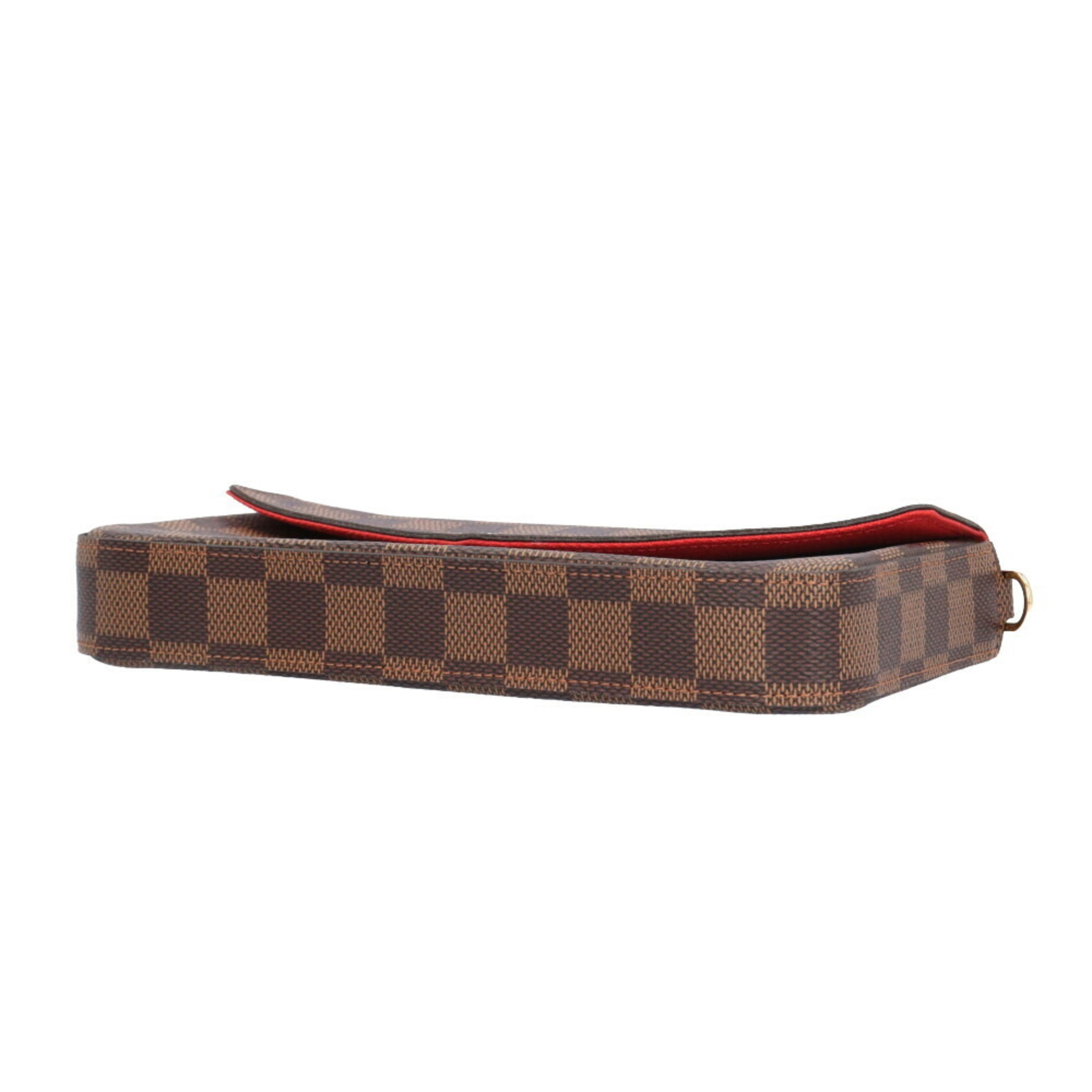 Louis Vuitton Brown Damier Canvas Pochette Shoulder Bag (Pre-Owned)