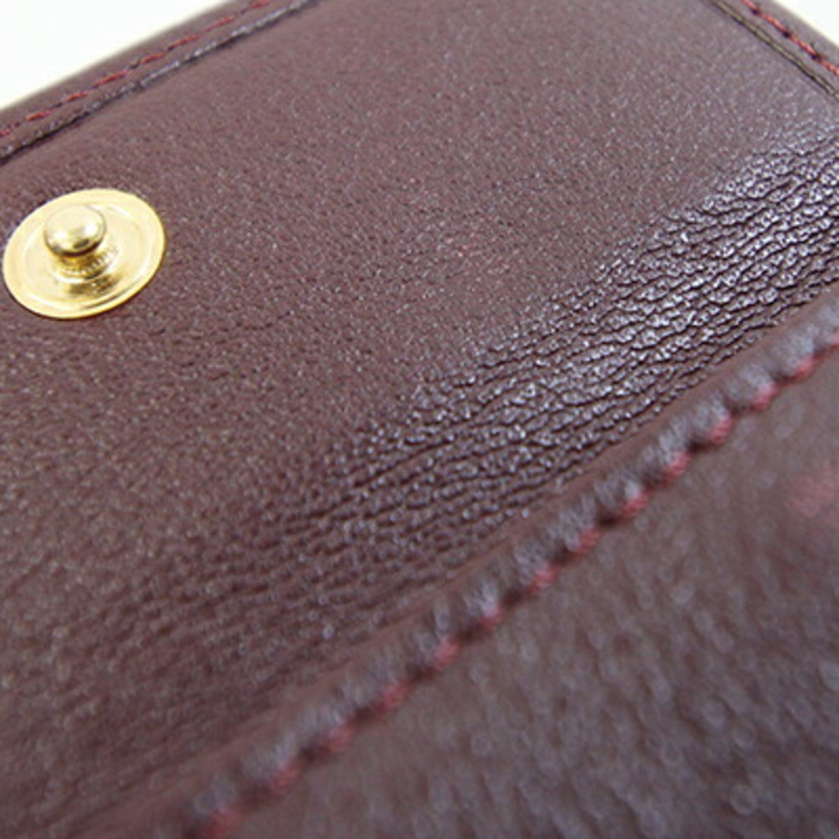 Cartier Must Bordeaux Leather Wallet (Bi-Fold) (Pre-Owned)