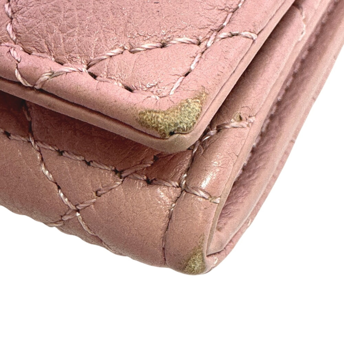 Christian Dior Pink Leather Wallet (Bi-Fold) (Pre-Owned)