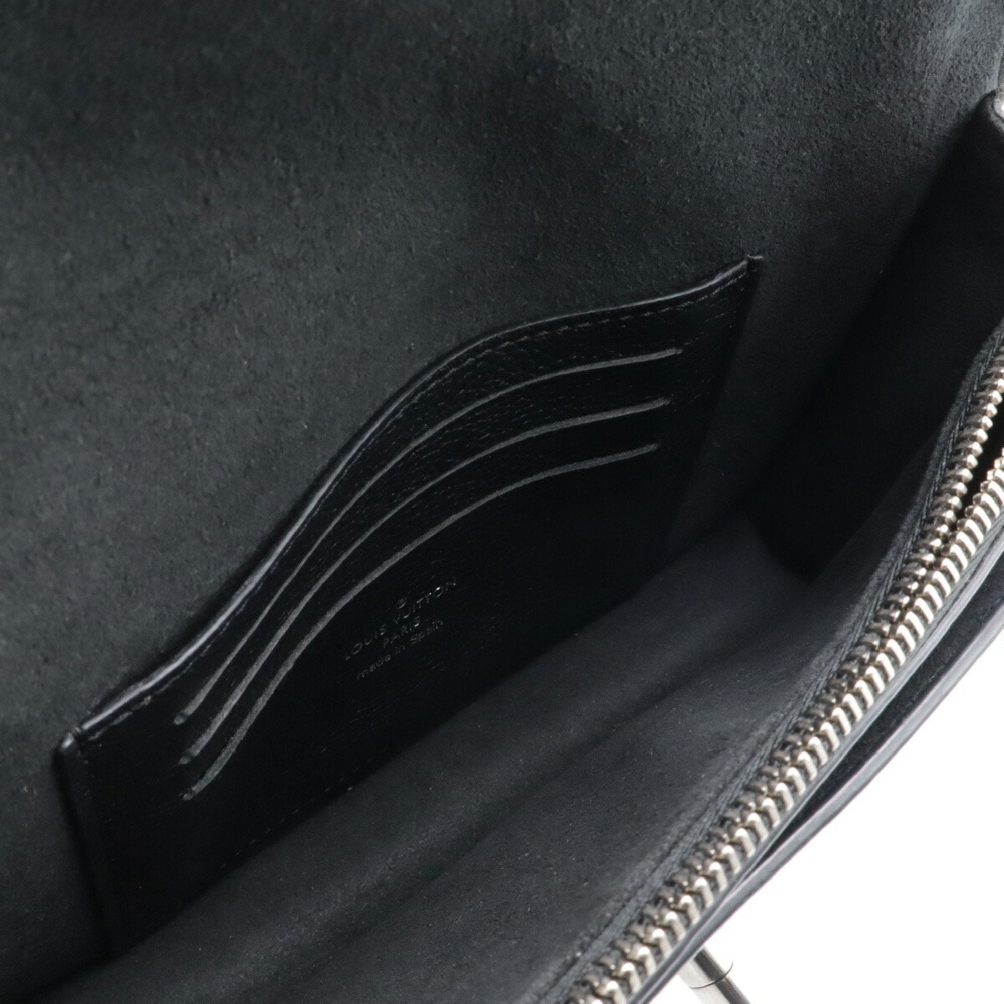 Louis Vuitton Noir Clutch Bag Pochette Shoulder Bag (Pre-Owned)