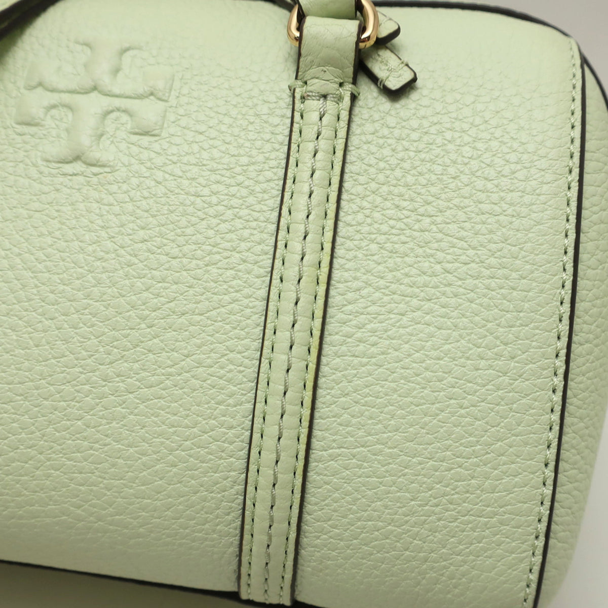 Tory Burch Green Leather Boston Bag (Pre-Owned)
