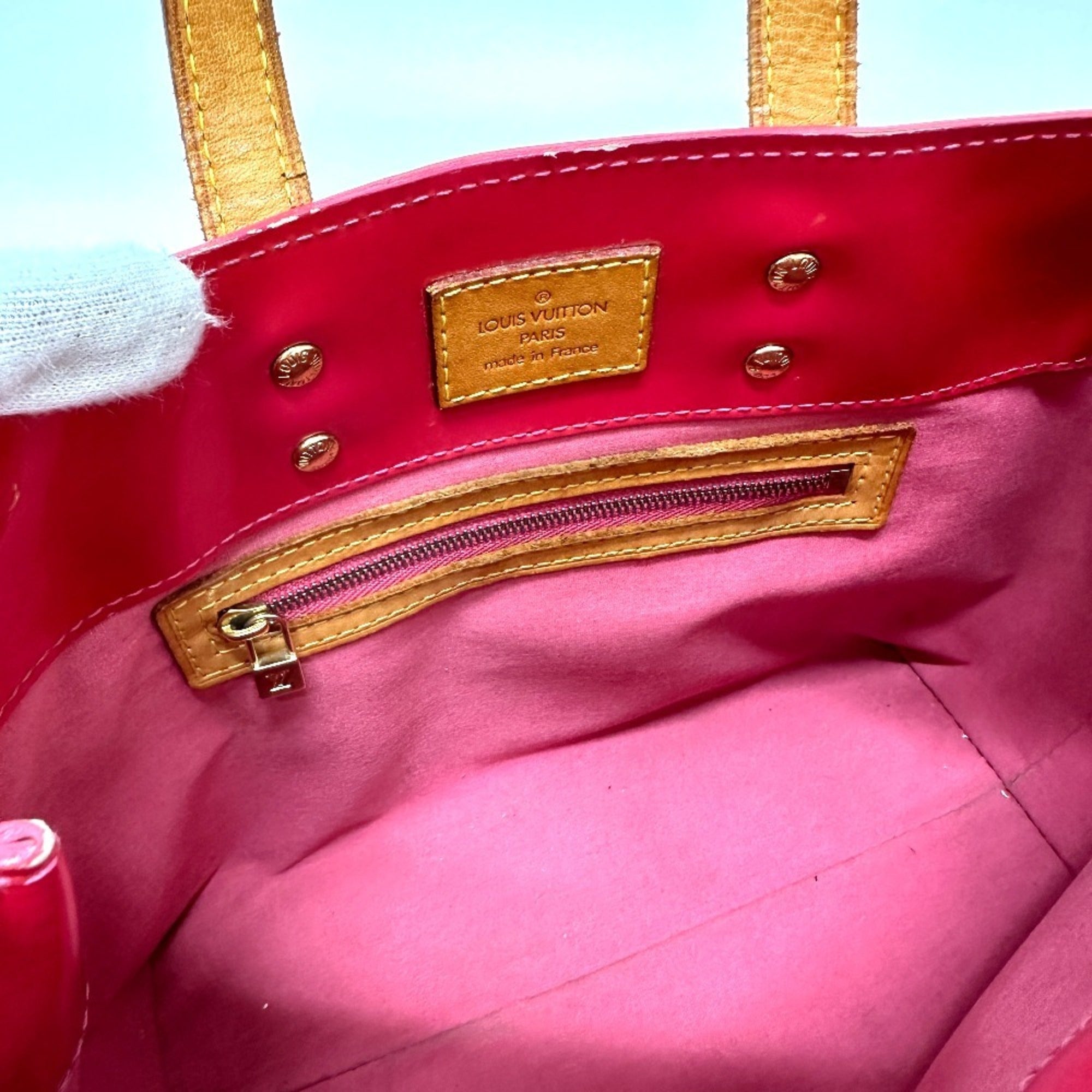 Louis Vuitton Framboise Galle Pink Monogram Vernis Handbag (Pre-Owned)